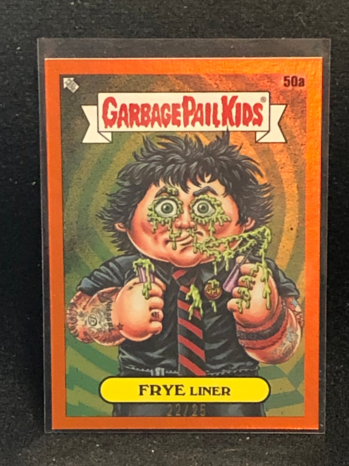 Garbage Pail Kids x Battle Of The Bands Green Day Orange Border Cards /25