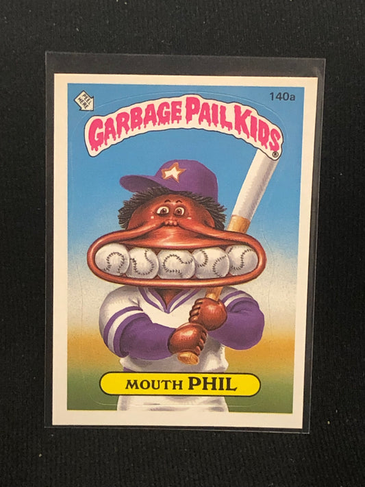 Garbage Pail Kids Original Series 4 (os4) 140a Mouth Phil