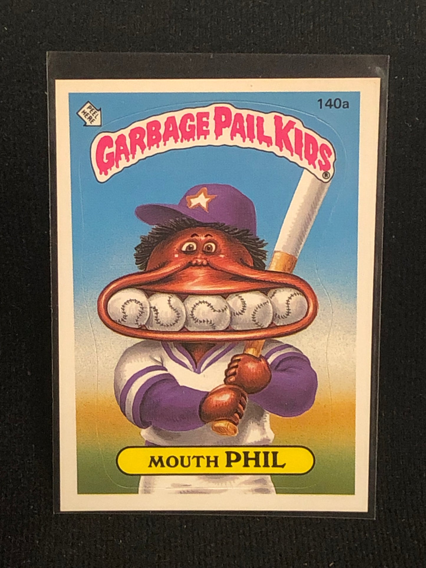 Garbage Pail Kids Original Series 4 (os4) 140a Mouth Phil