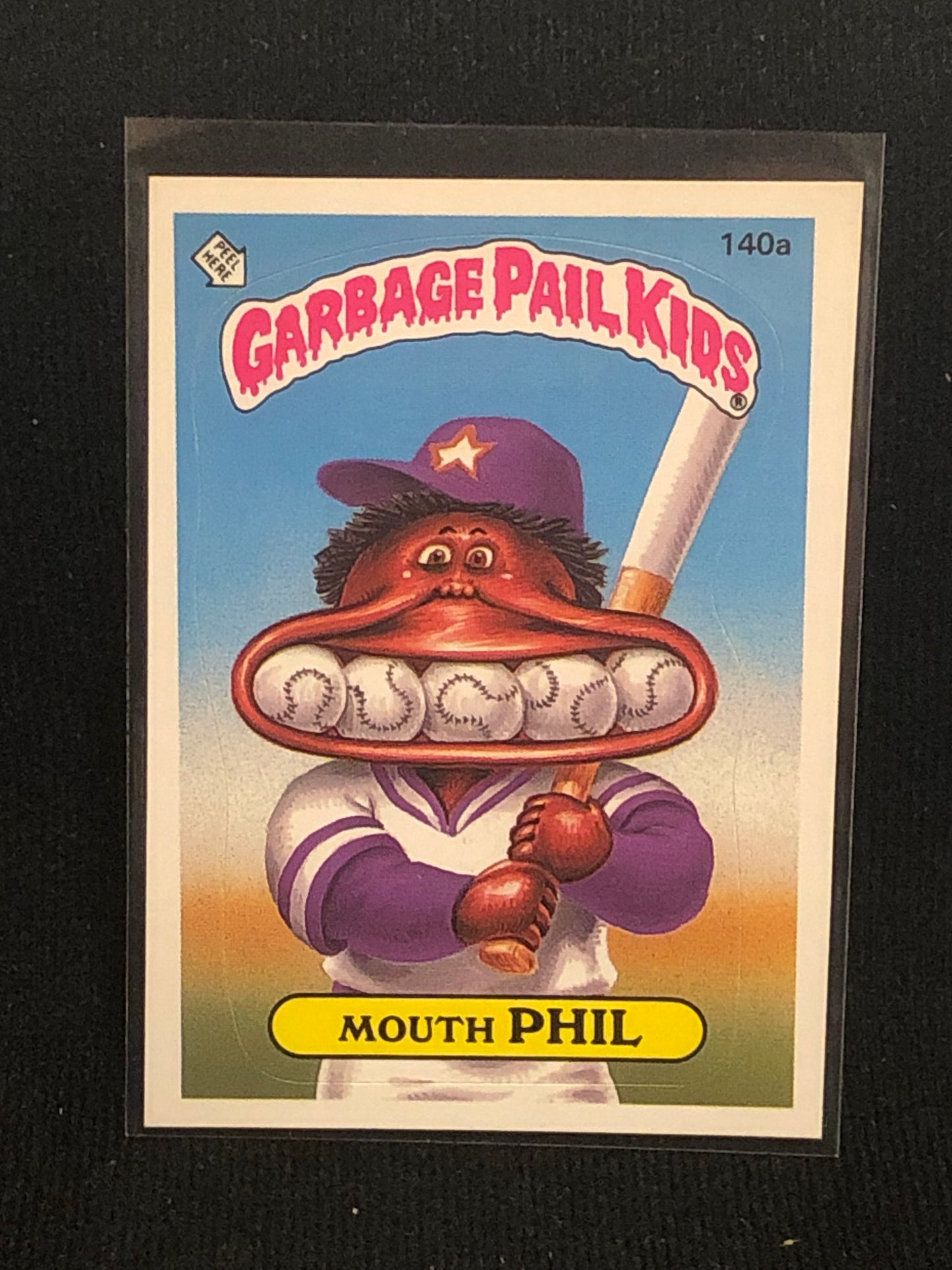 Garbage Pail Kids Original Series 4 (os4) 140a Mouth Phil