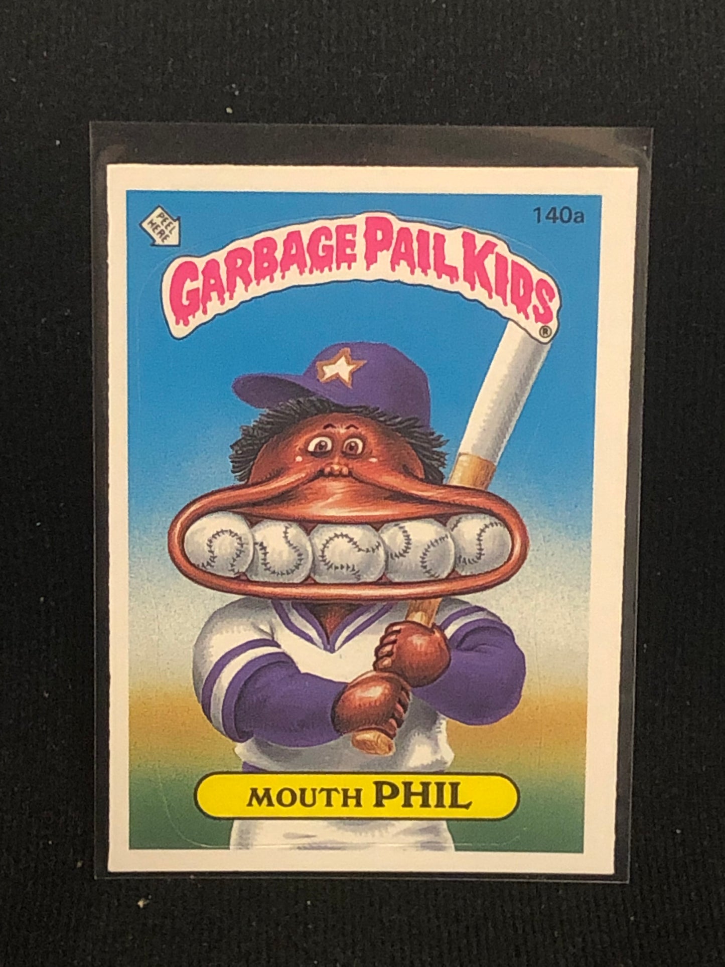 Garbage Pail Kids Original Series 4 (os4) 140a Mouth Phil