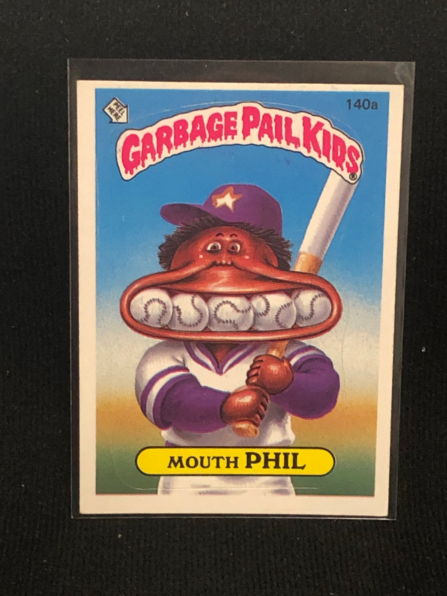 Garbage Pail Kids Original Series 4 (os4) 140a Mouth Phil