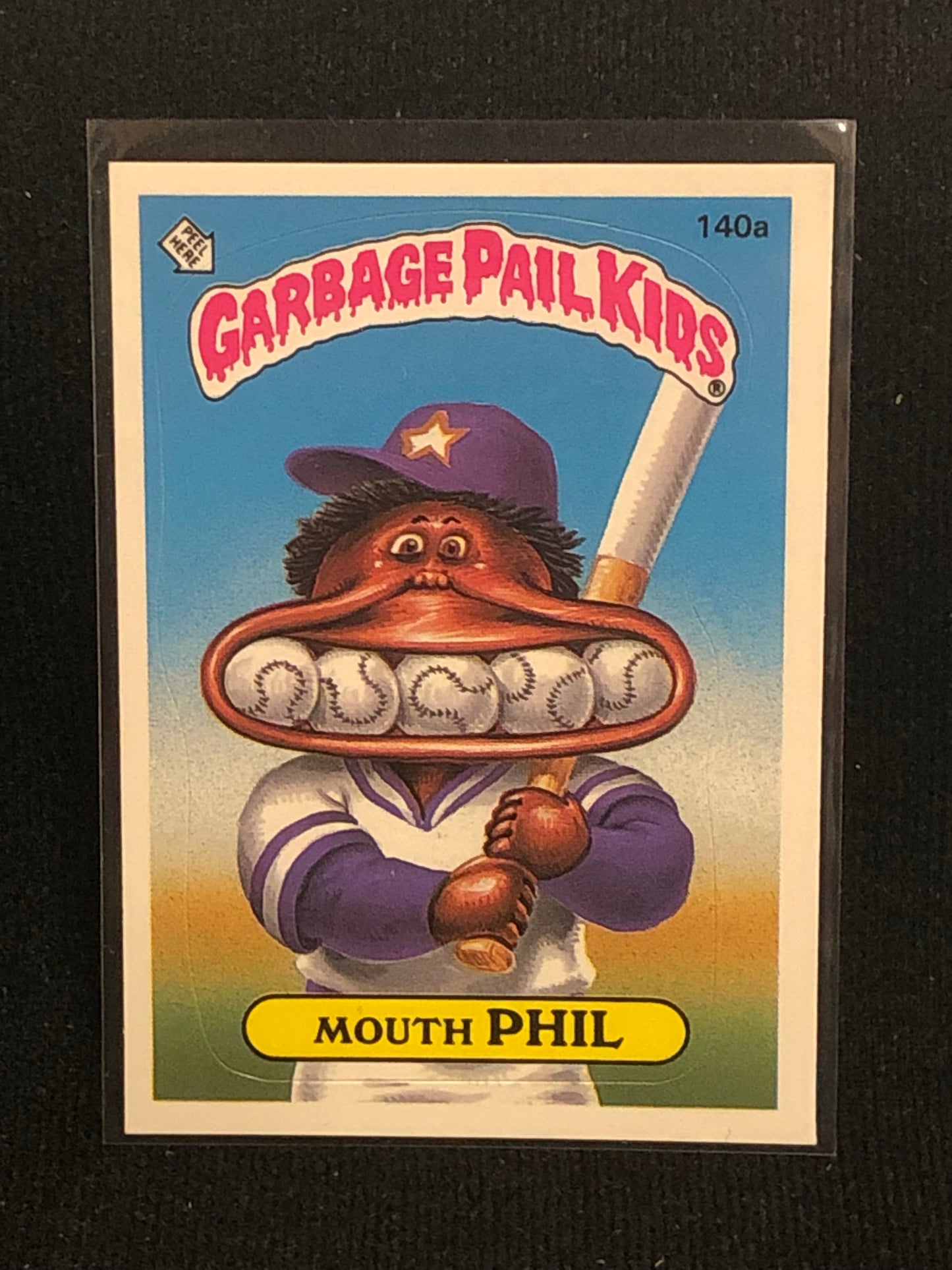 Garbage Pail Kids Original Series 4 (os4) 140a Mouth Phil