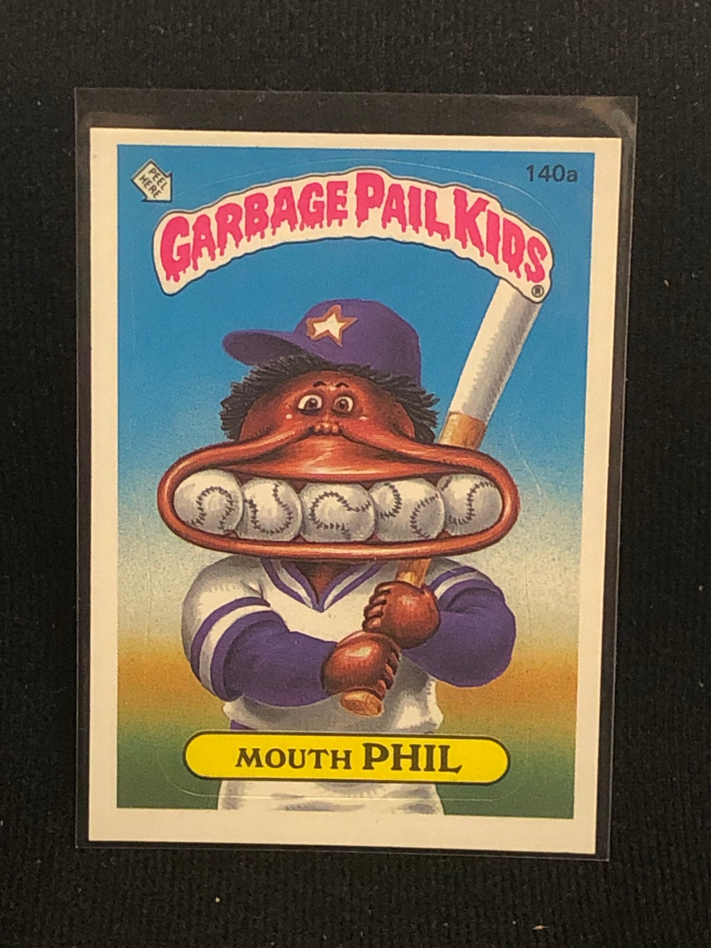 Garbage Pail Kids Original Series 4 (os4) 140a Mouth Phil