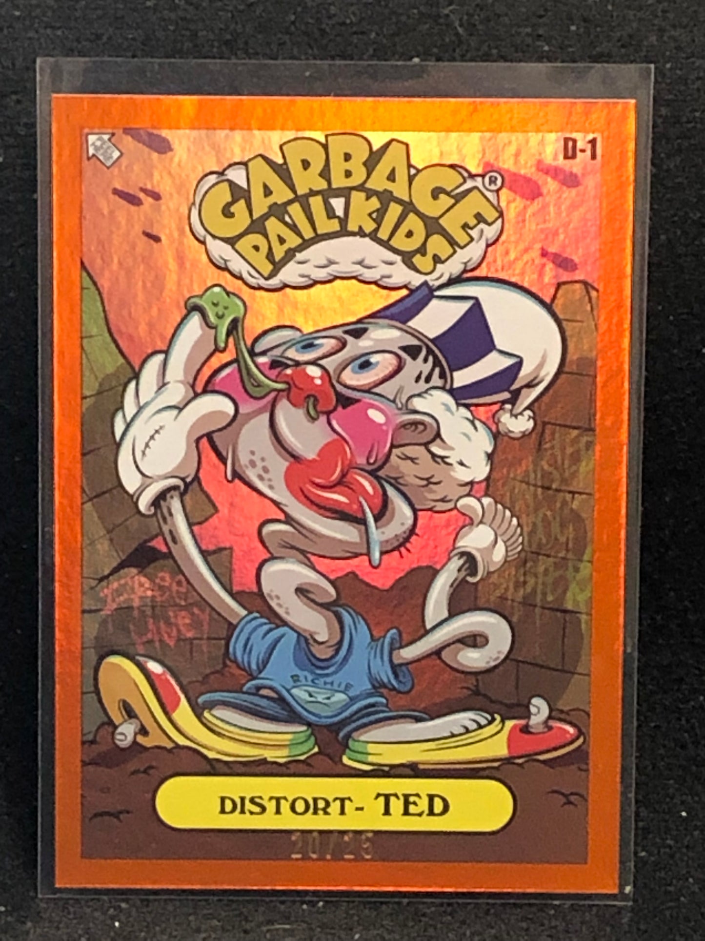 Garbage Pail Kids x Battle Of The Bands Green Day Orange Border Cards /25
