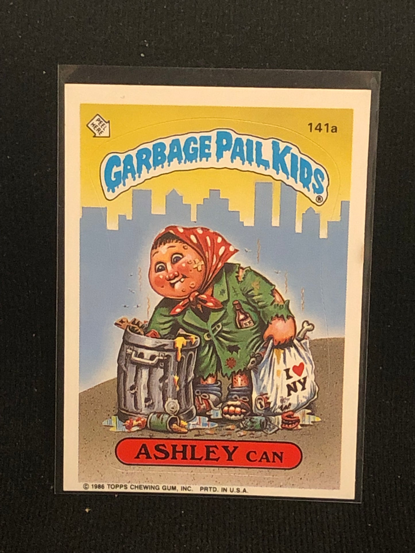 Garbage Pail Kids Original Series 4 (os4) 141a Ashley Can