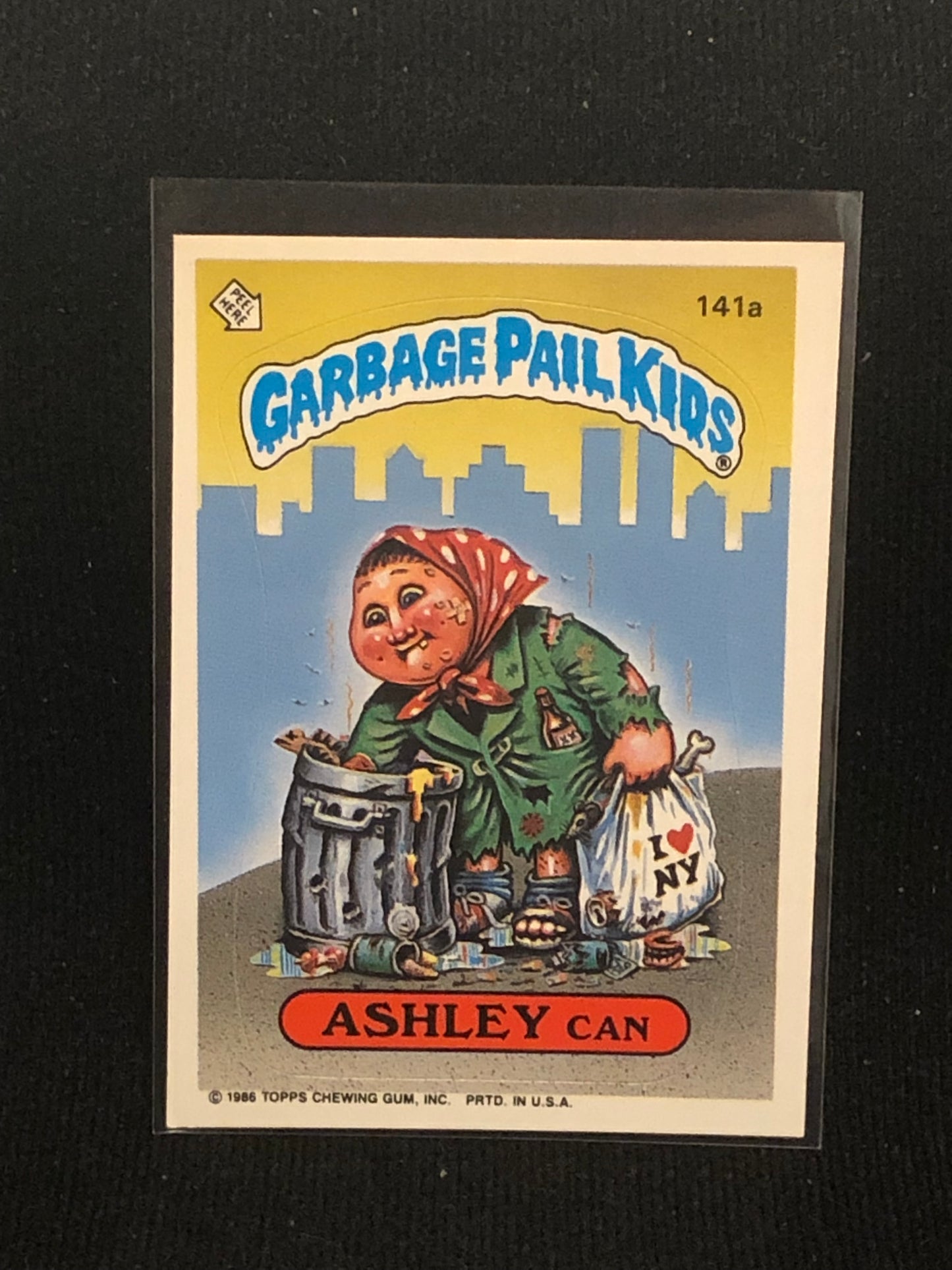 Garbage Pail Kids Original Series 4 (os4) 141a Ashley Can