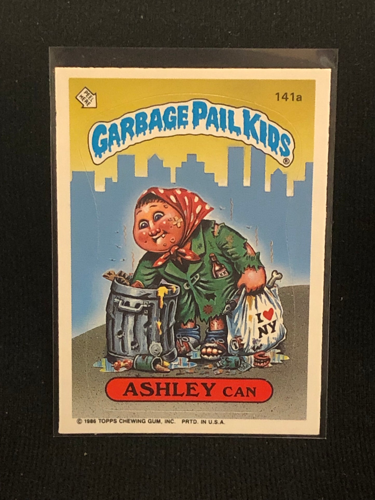 Garbage Pail Kids Original Series 4 (os4) 141a Ashley Can