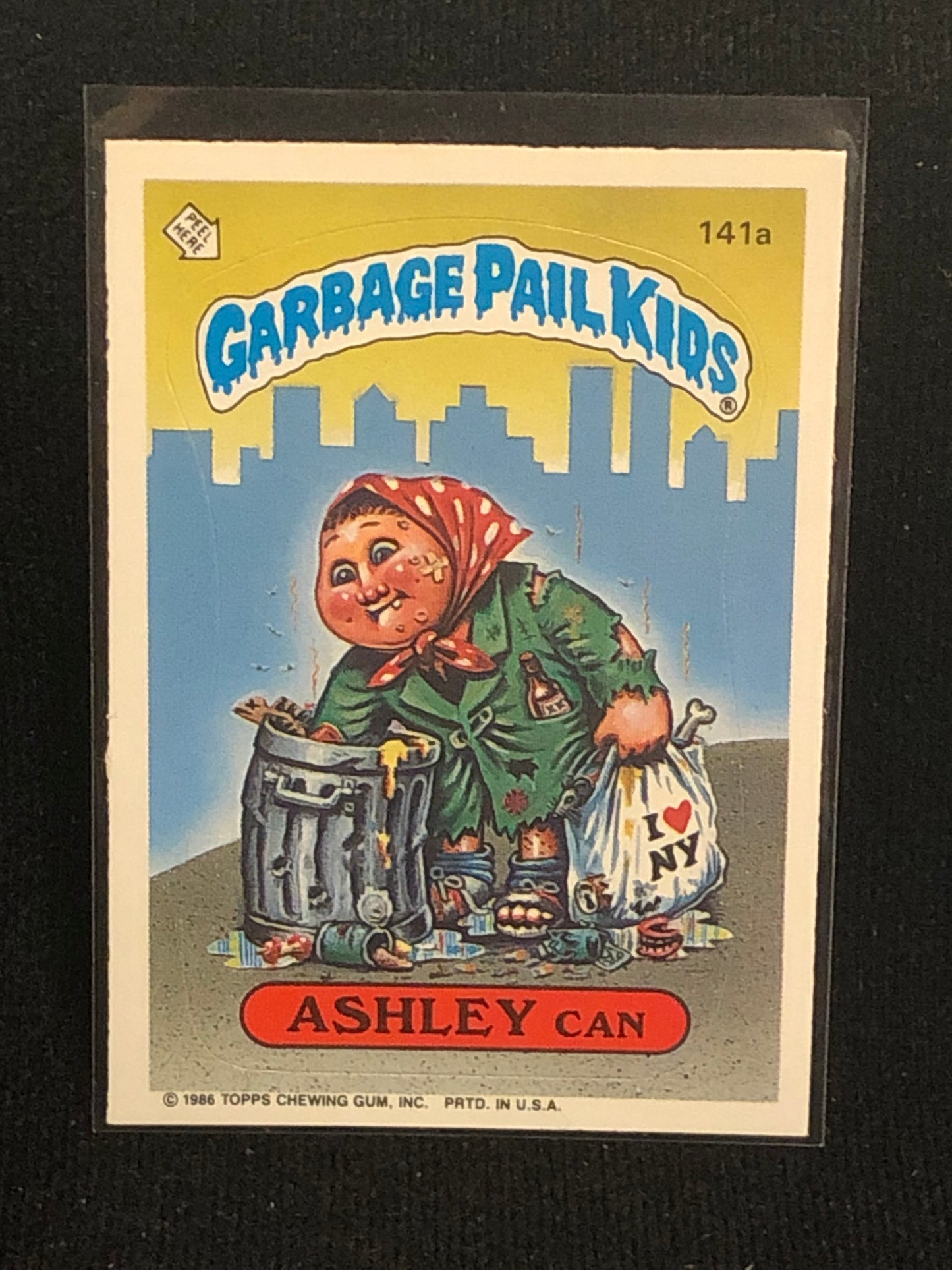 Garbage Pail Kids Original Series 4 (os4) 141a Ashley Can