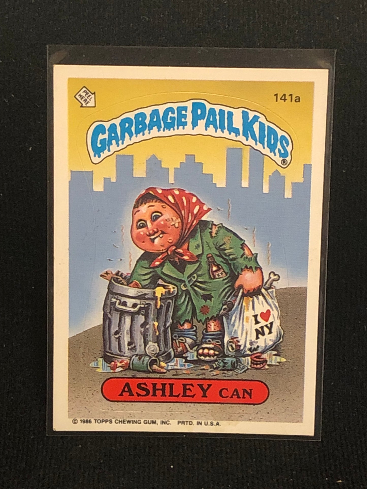 Garbage Pail Kids Original Series 4 (os4) 141a Ashley Can