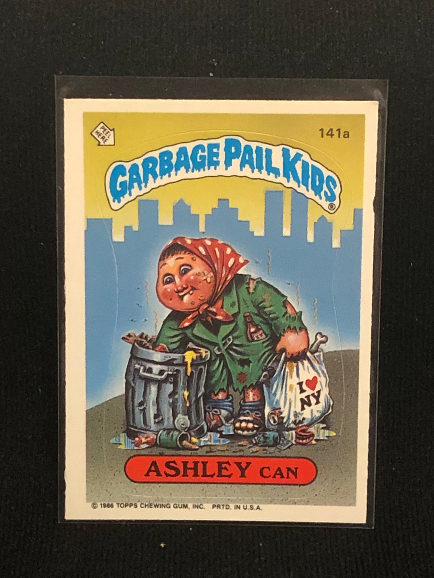 Garbage Pail Kids Original Series 4 (os4) 141a Ashley Can