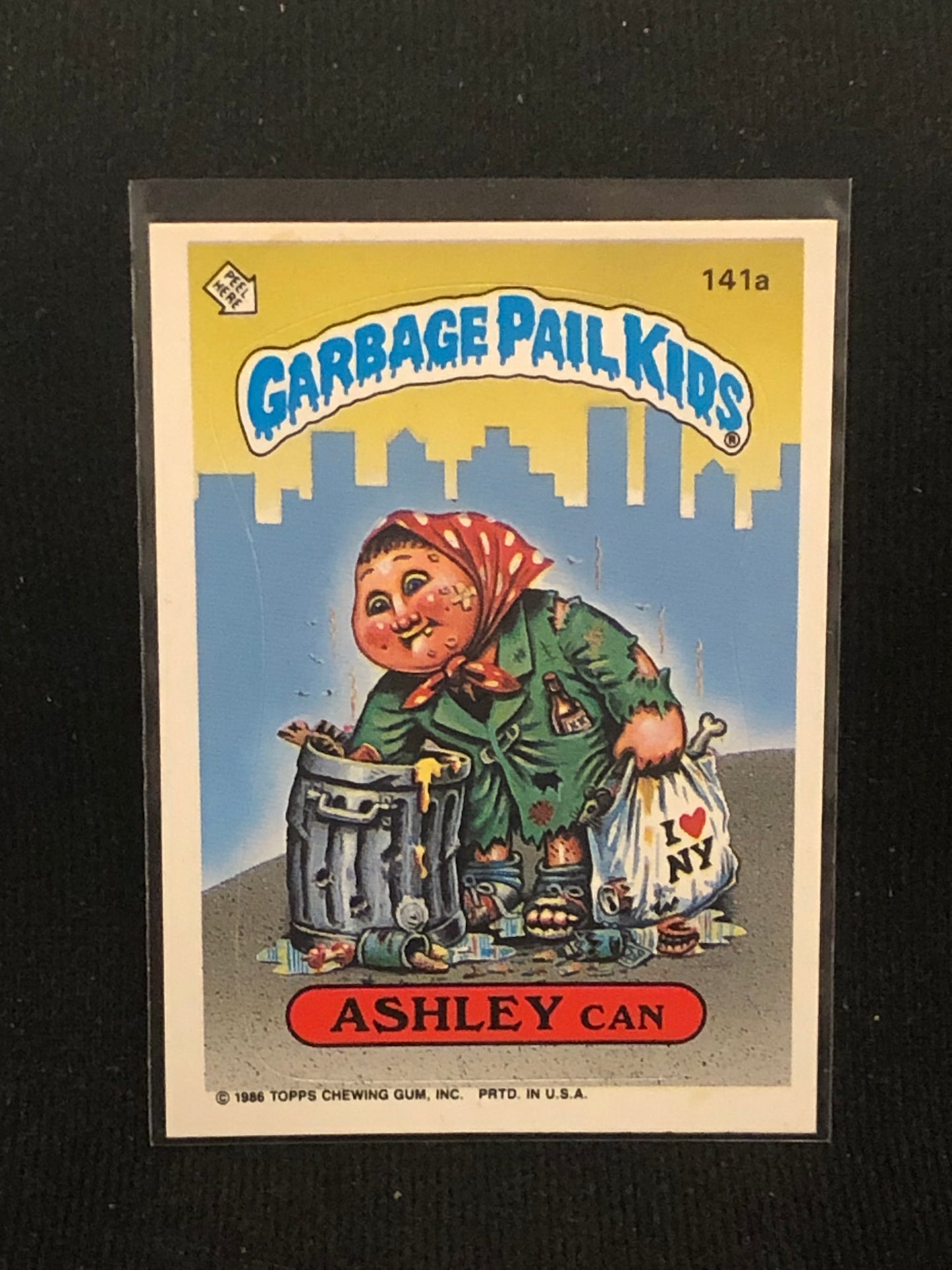 Garbage Pail Kids Original Series 4 (os4) 141a Ashley Can