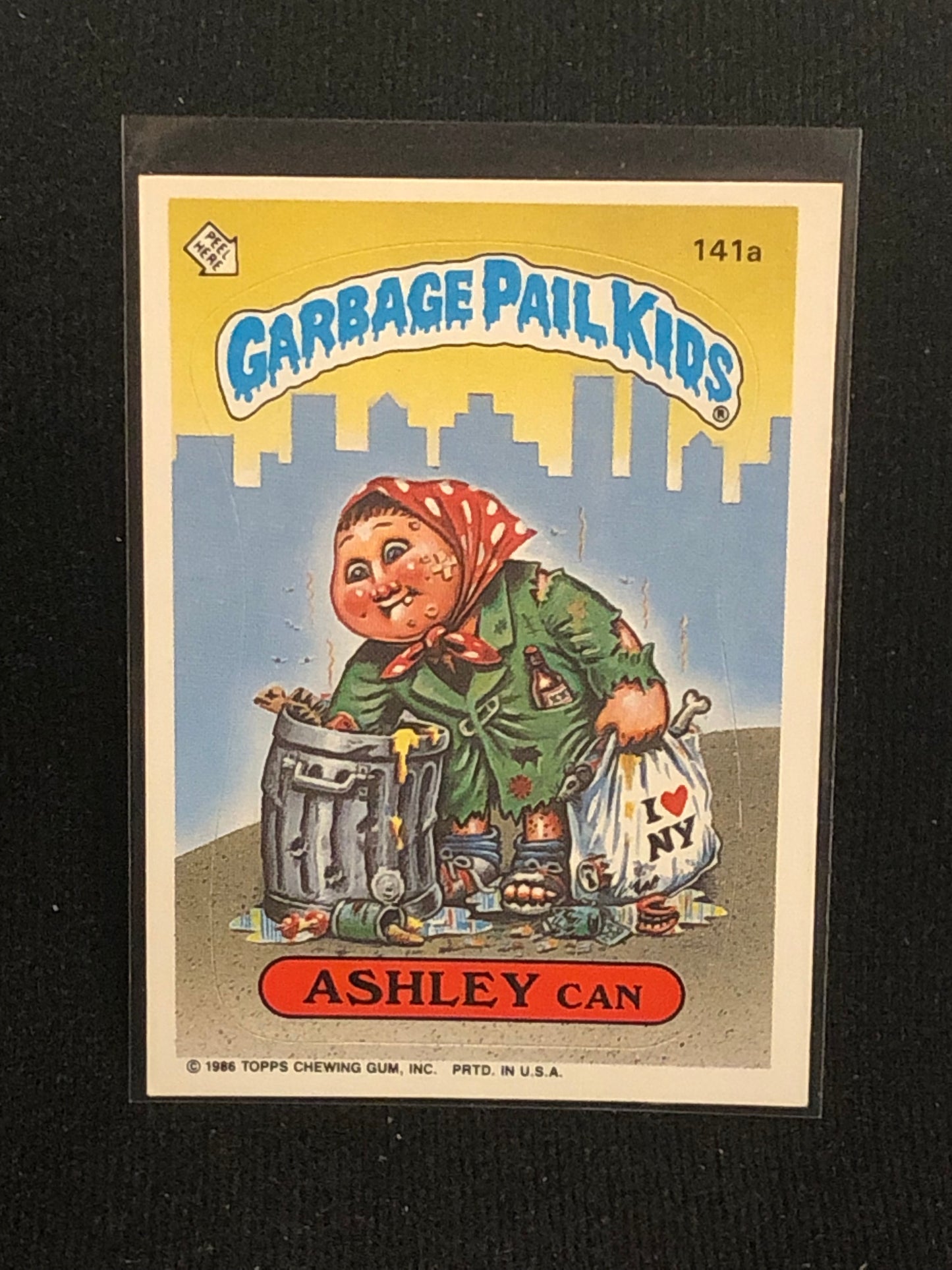 Garbage Pail Kids Original Series 4 (os4) 141a Ashley Can