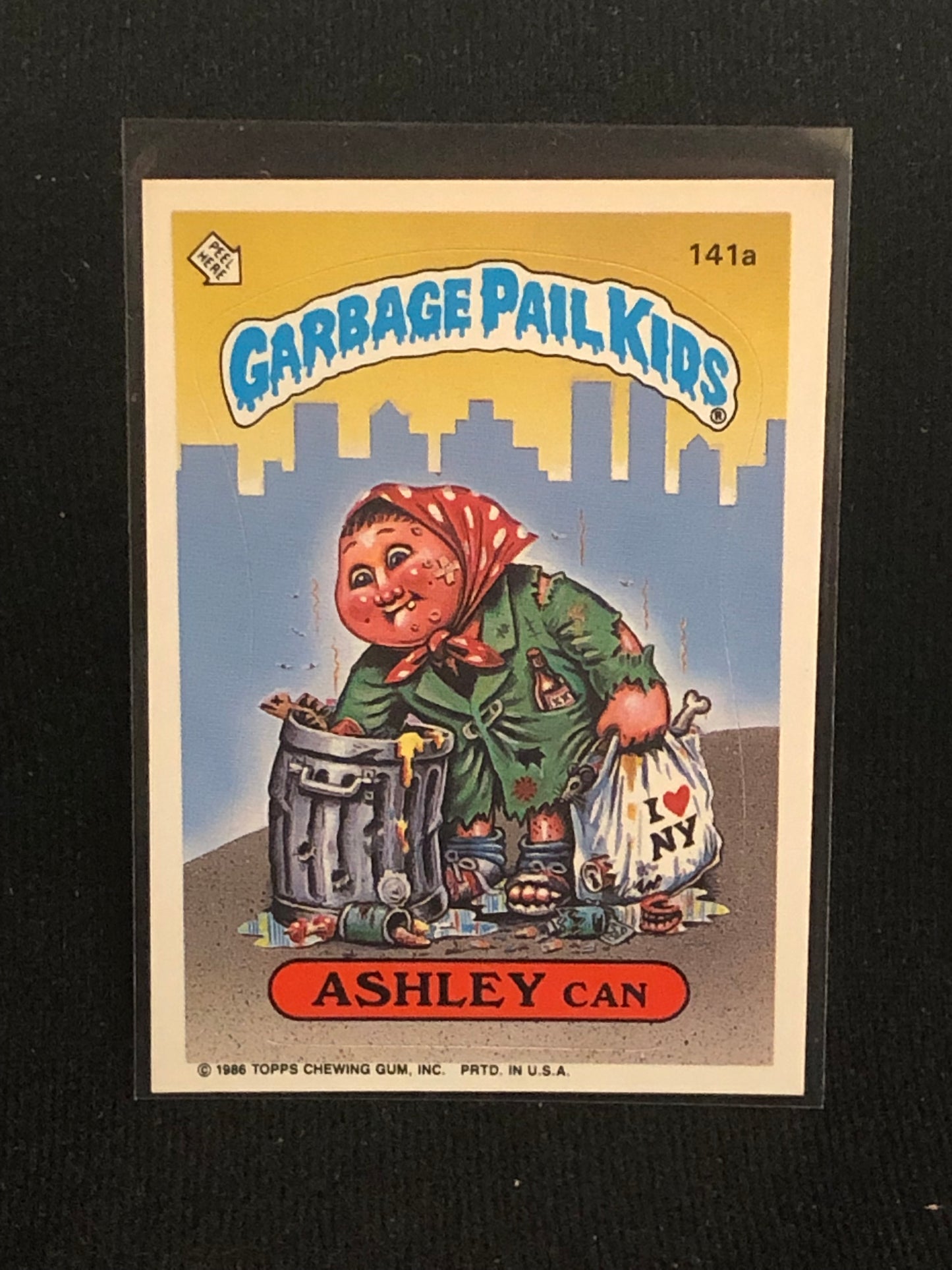 Garbage Pail Kids Original Series 4 (os4) 141a Ashley Can