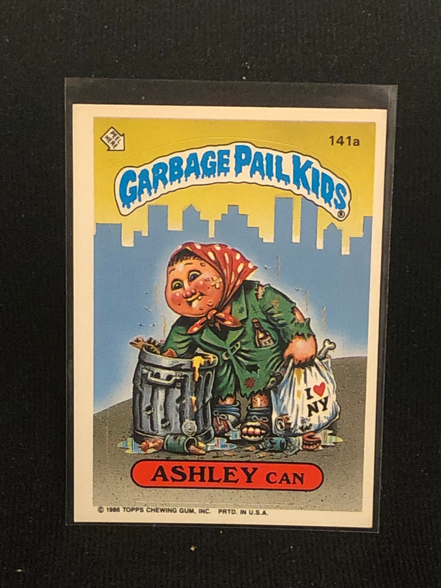 Garbage Pail Kids Original Series 4 (os4) 141a Ashley Can