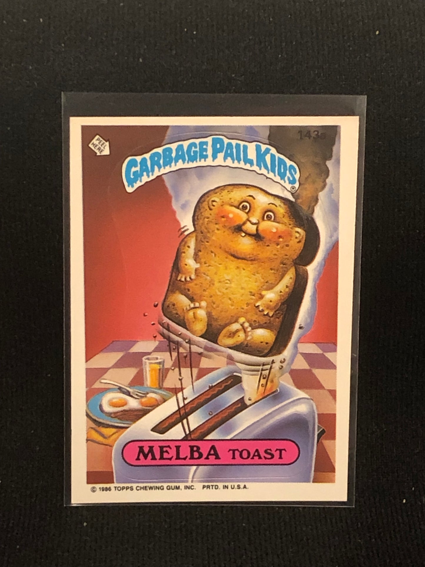 Garbage Pail Kids Original Series 4 (os4) 143a Melba Toast