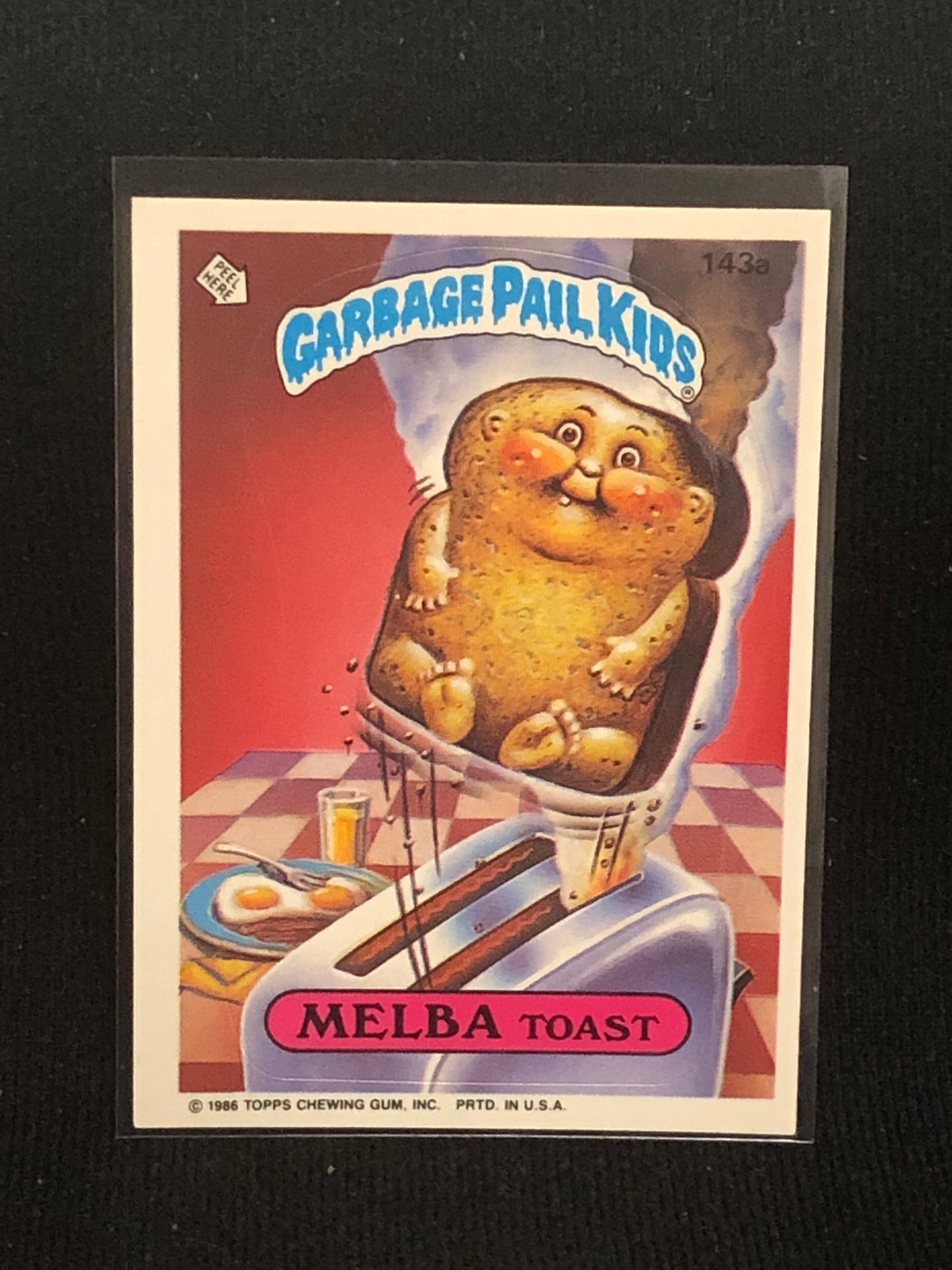 Garbage Pail Kids Original Series 4 (os4) 143a Melba Toast