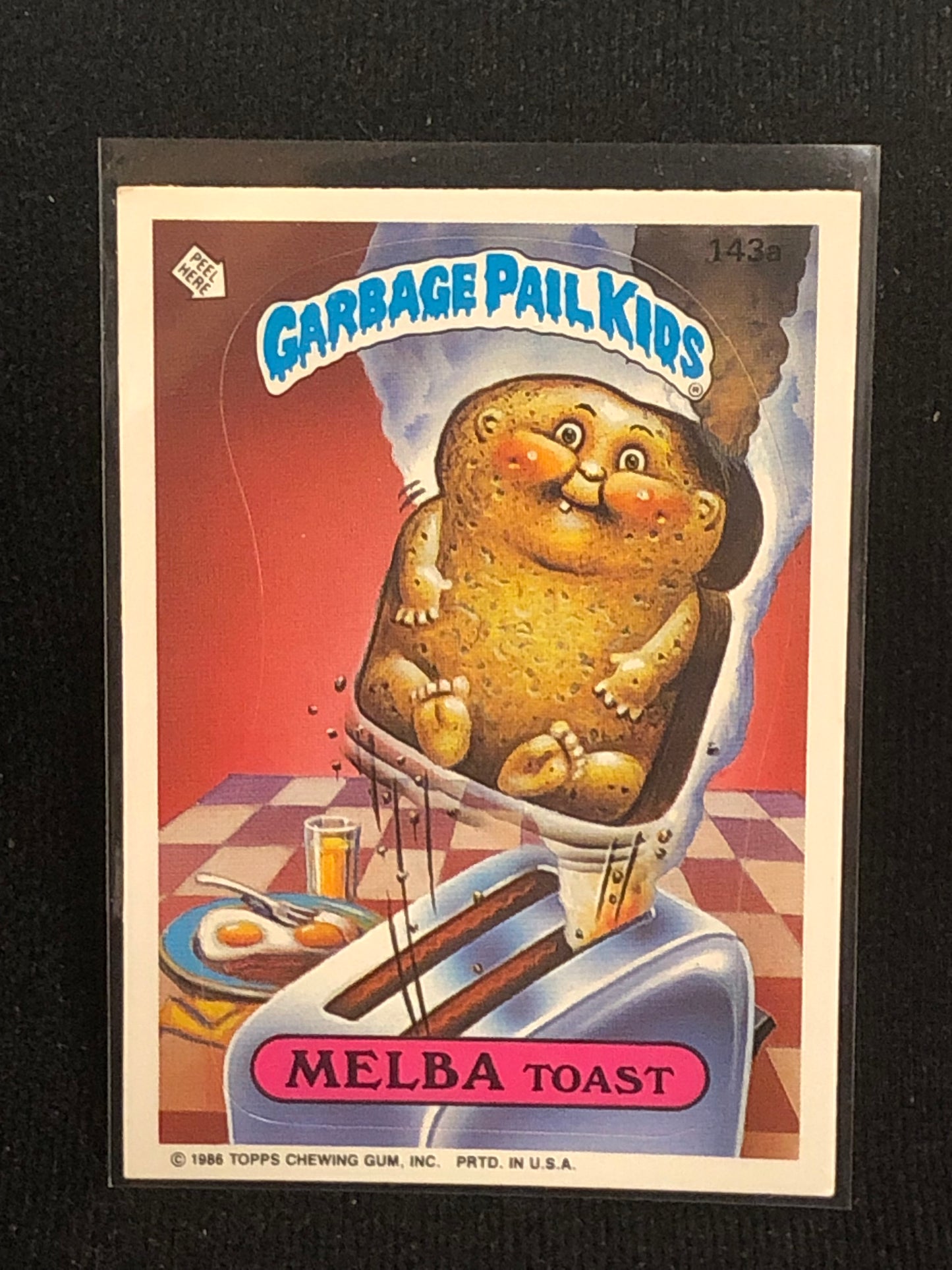 Garbage Pail Kids Original Series 4 (os4) 143a Melba Toast