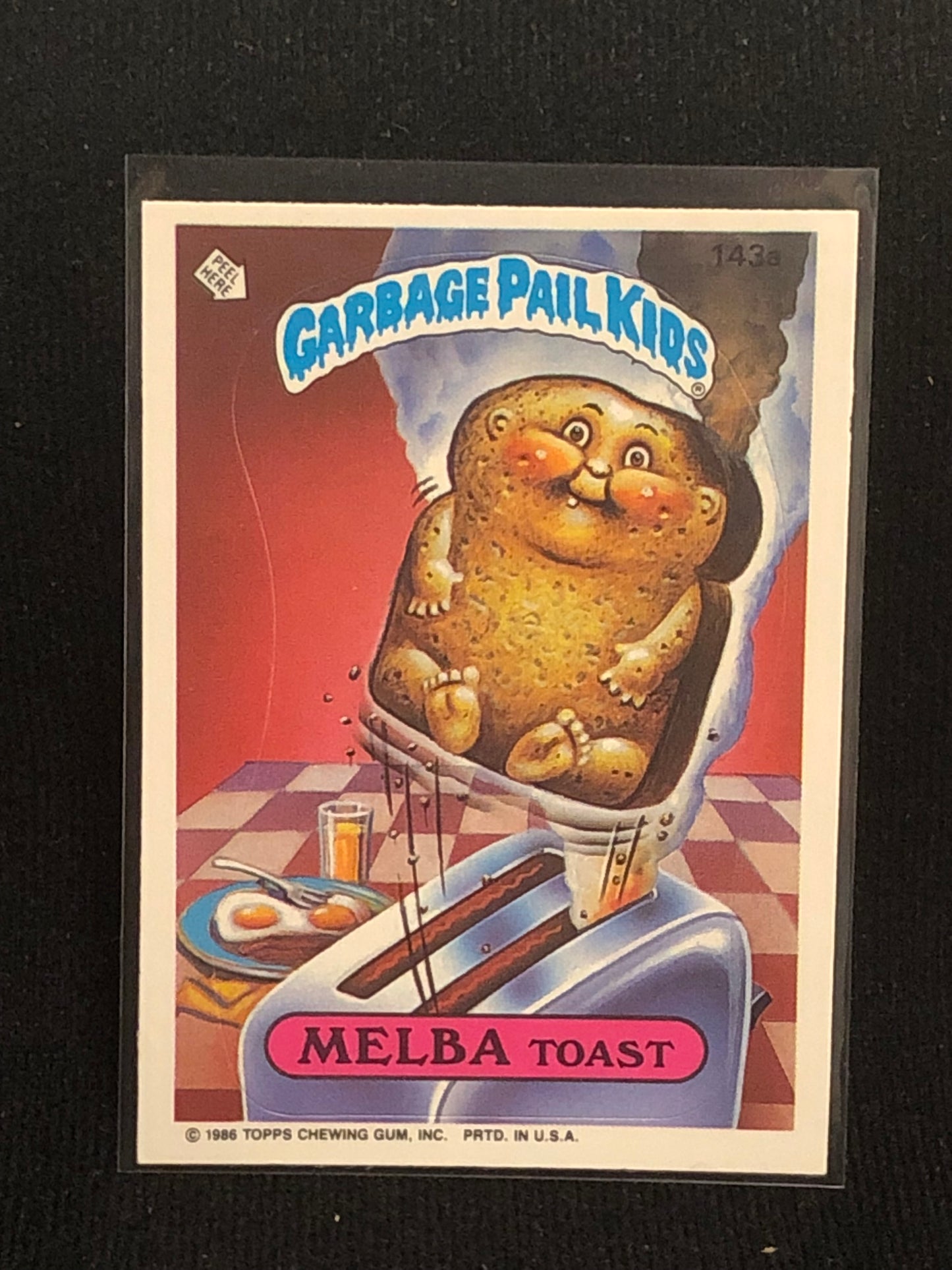 Garbage Pail Kids Original Series 4 (os4) 143a Melba Toast