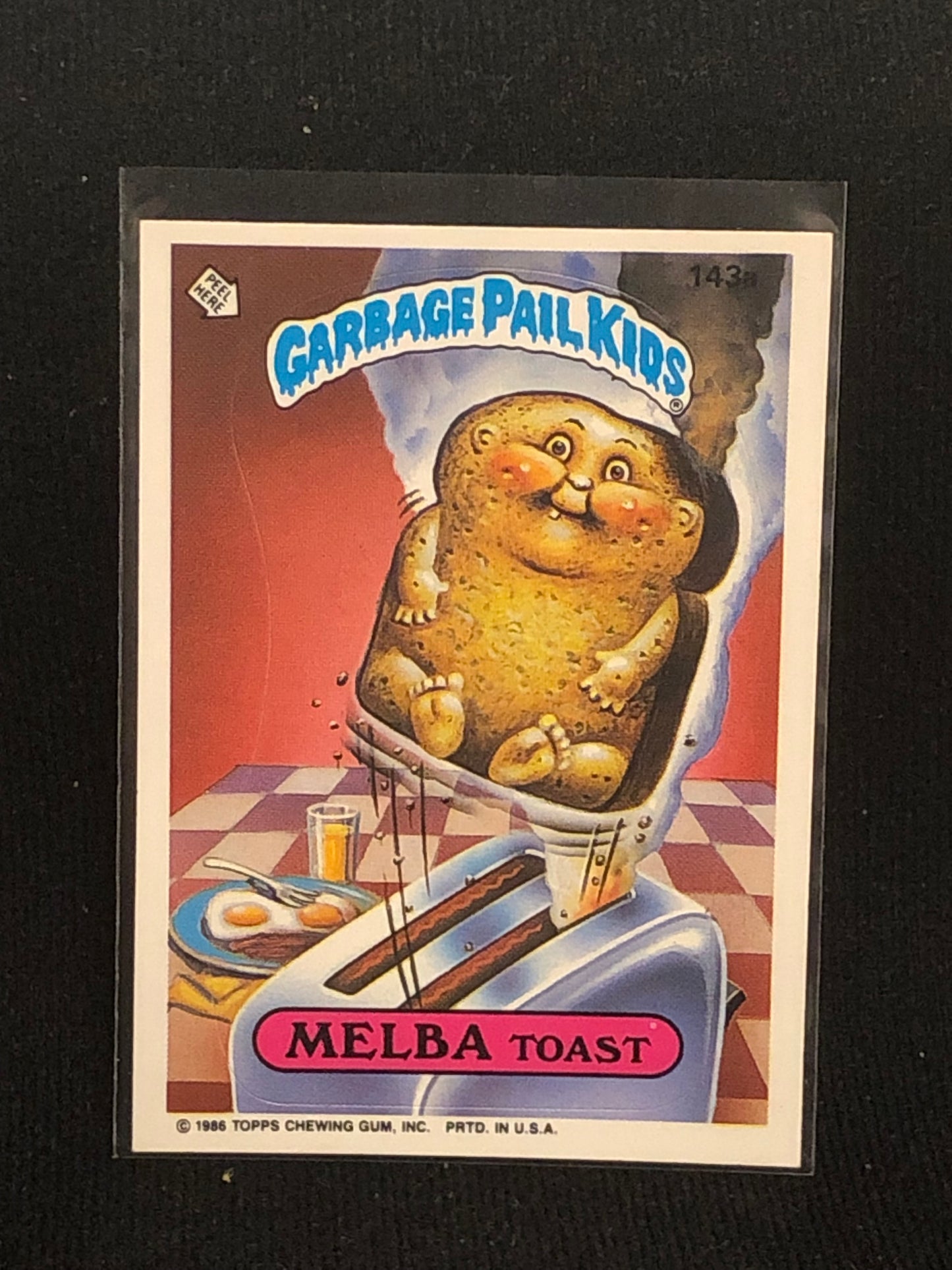 Garbage Pail Kids Original Series 4 (os4) 143a Melba Toast