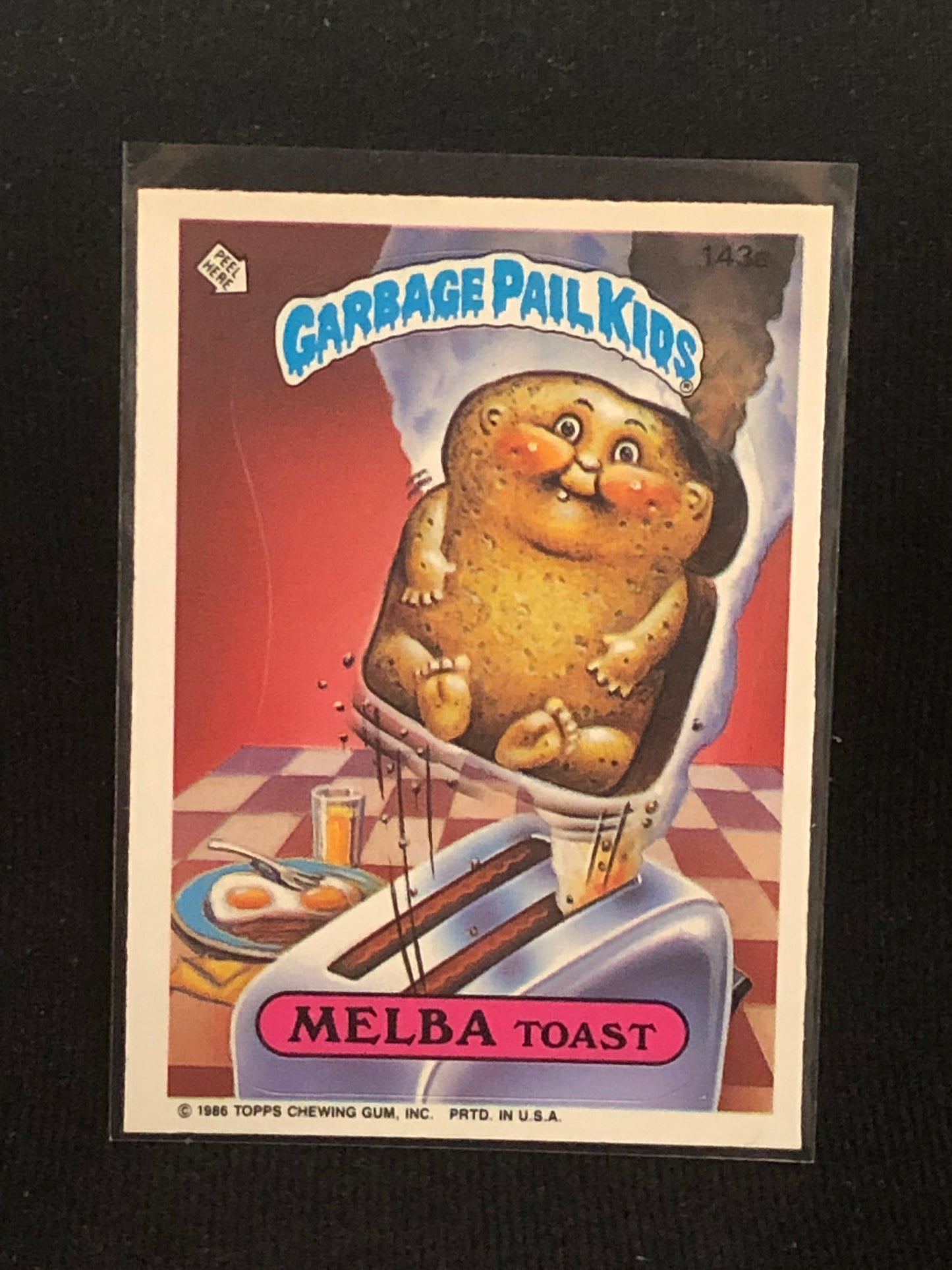 Garbage Pail Kids Original Series 4 (os4) 143a Melba Toast