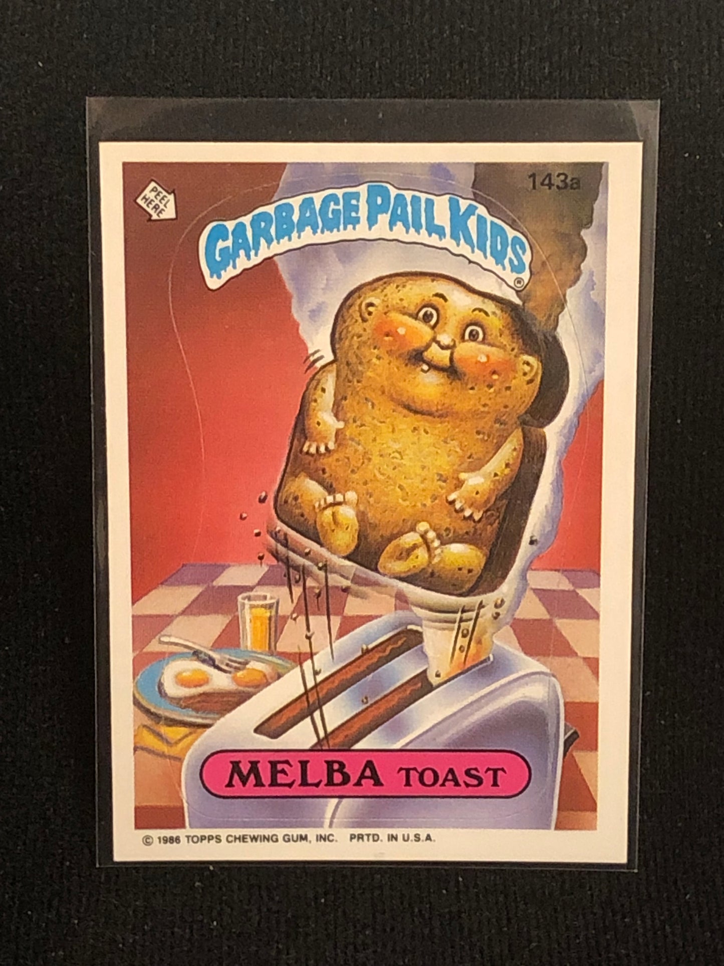 Garbage Pail Kids Original Series 4 (os4) 143a Melba Toast