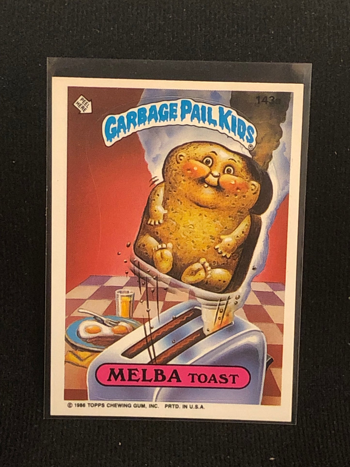 Garbage Pail Kids Original Series 4 (os4) 143a Melba Toast