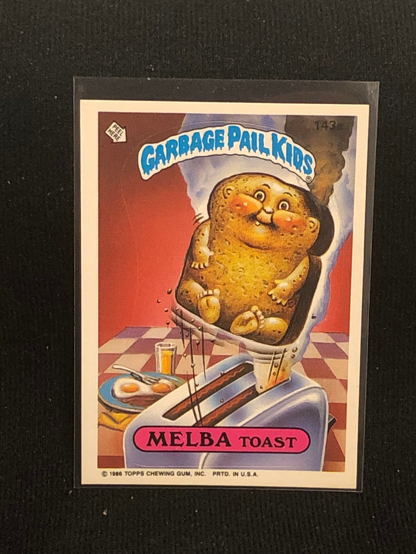 Garbage Pail Kids Original Series 4 (os4) 143a Melba Toast