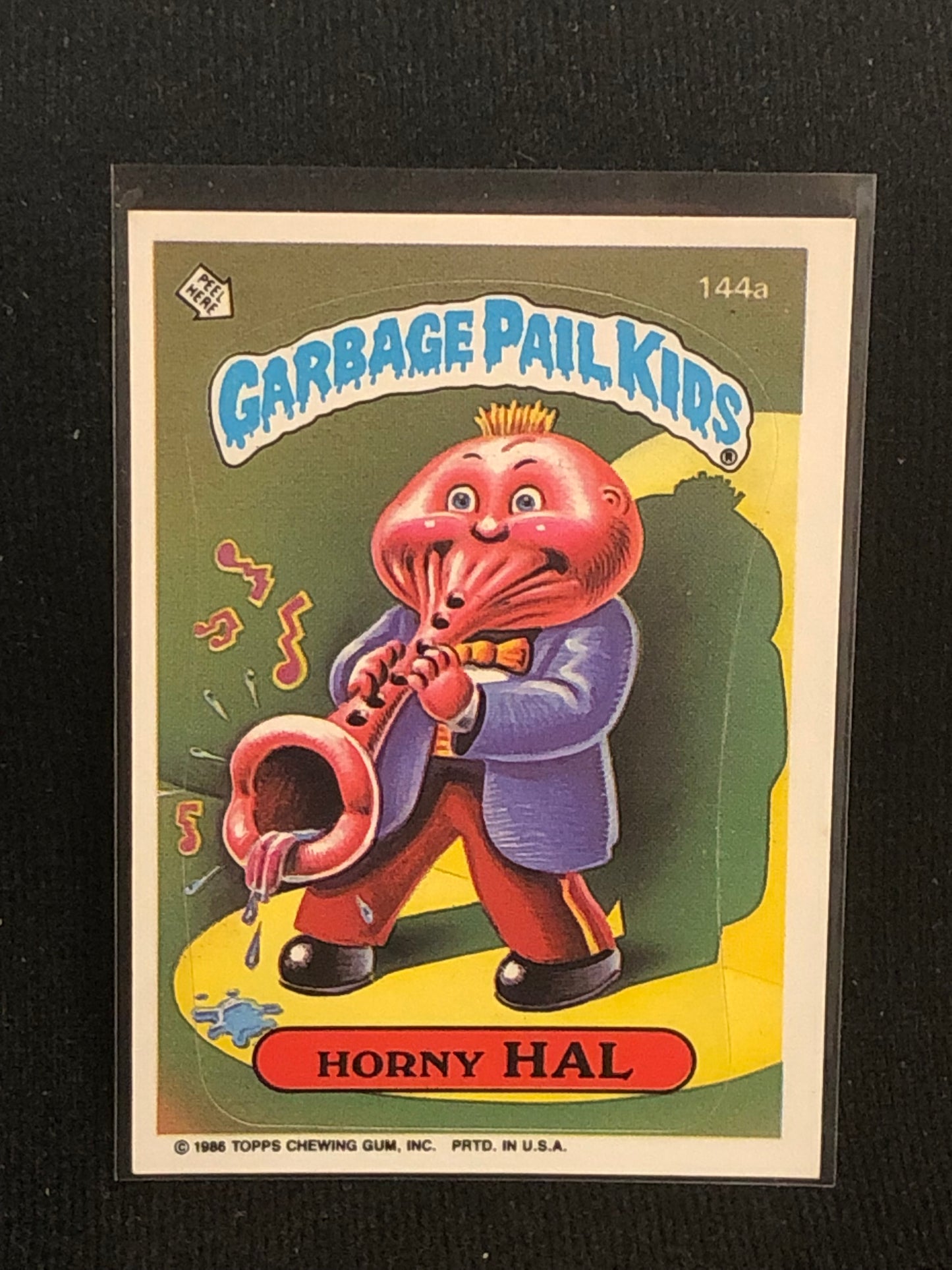 Garbage Pail Kids Original Series 4 (os4) 144a Horny Hal