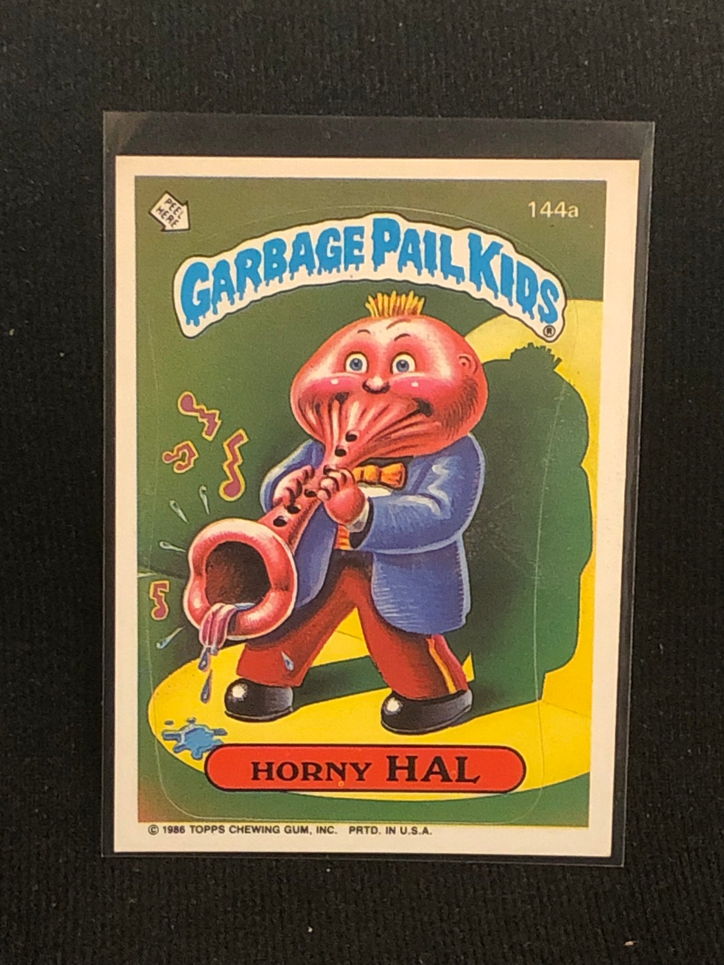 Garbage Pail Kids Original Series 4 (os4) 144a Horny Hal