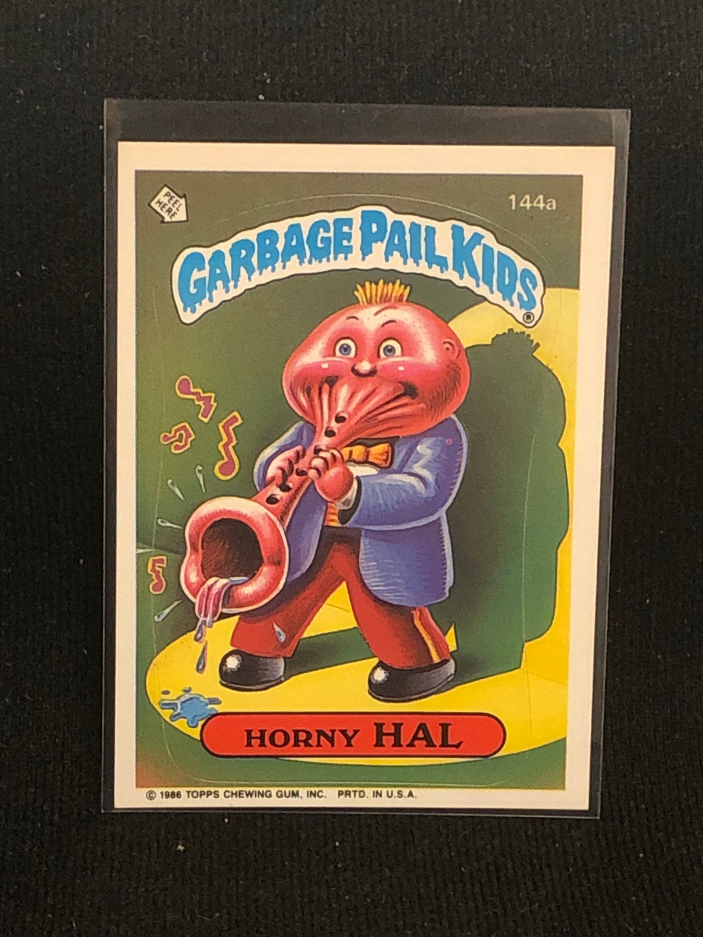 Garbage Pail Kids Original Series 4 (os4) 144a Horny Hal