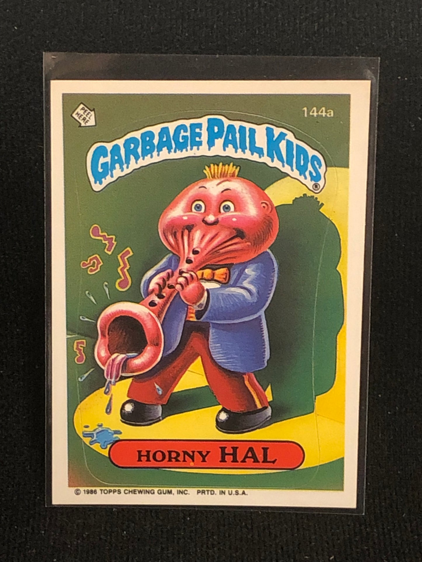 Garbage Pail Kids Original Series 4 (os4) 144a Horny Hal