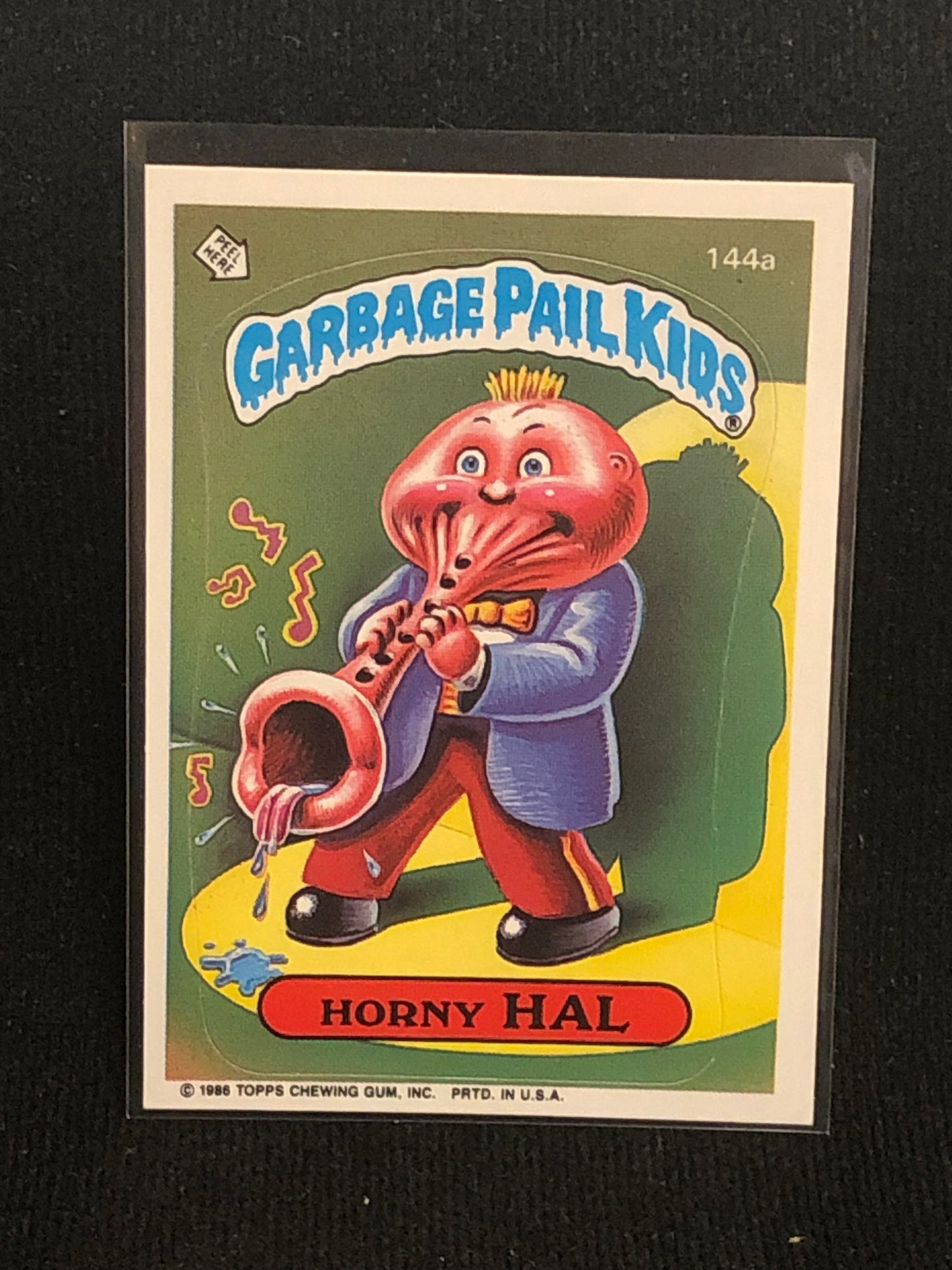 Garbage Pail Kids Original Series 4 (os4) 144a Horny Hal