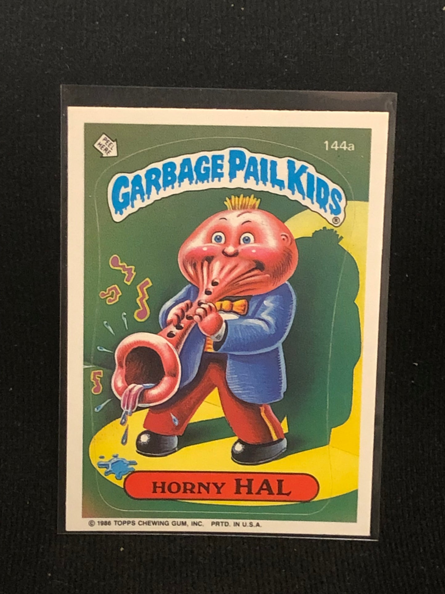 Garbage Pail Kids Original Series 4 (os4) 144a Horny Hal