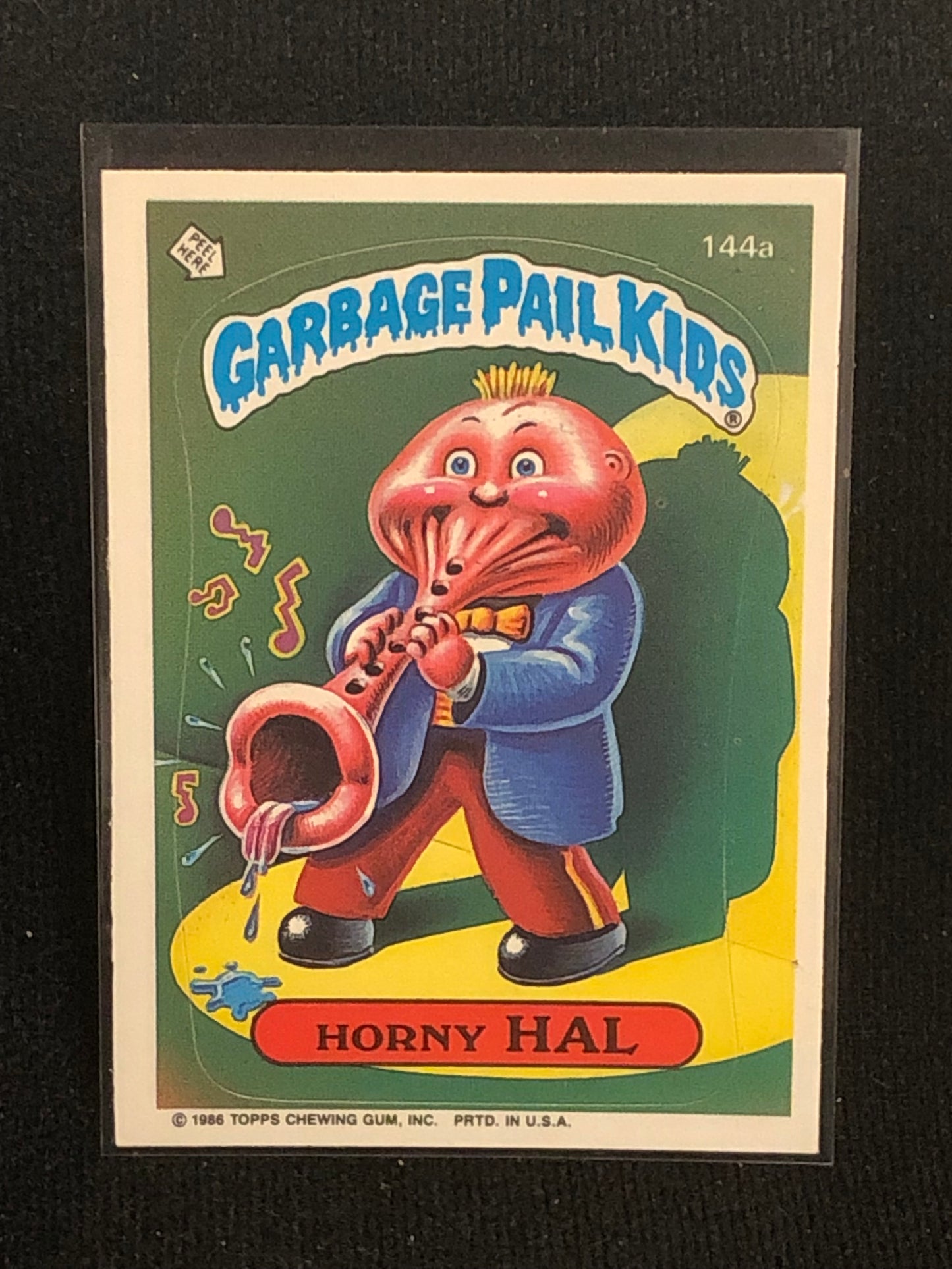 Garbage Pail Kids Original Series 4 (os4) 144a Horny Hal