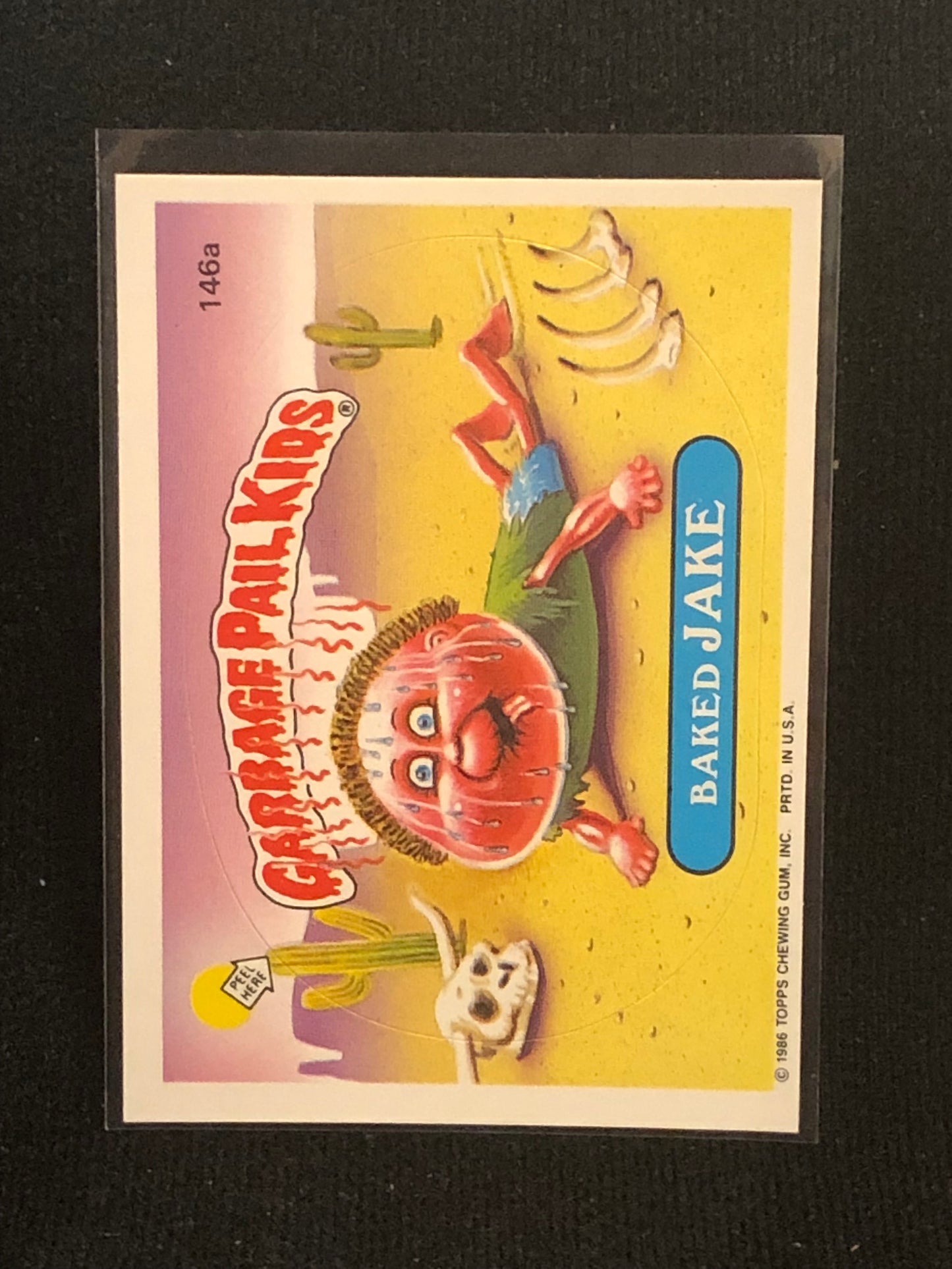 Garbage Pail Kids Original Series 4 (os4) 146a Baked Jake