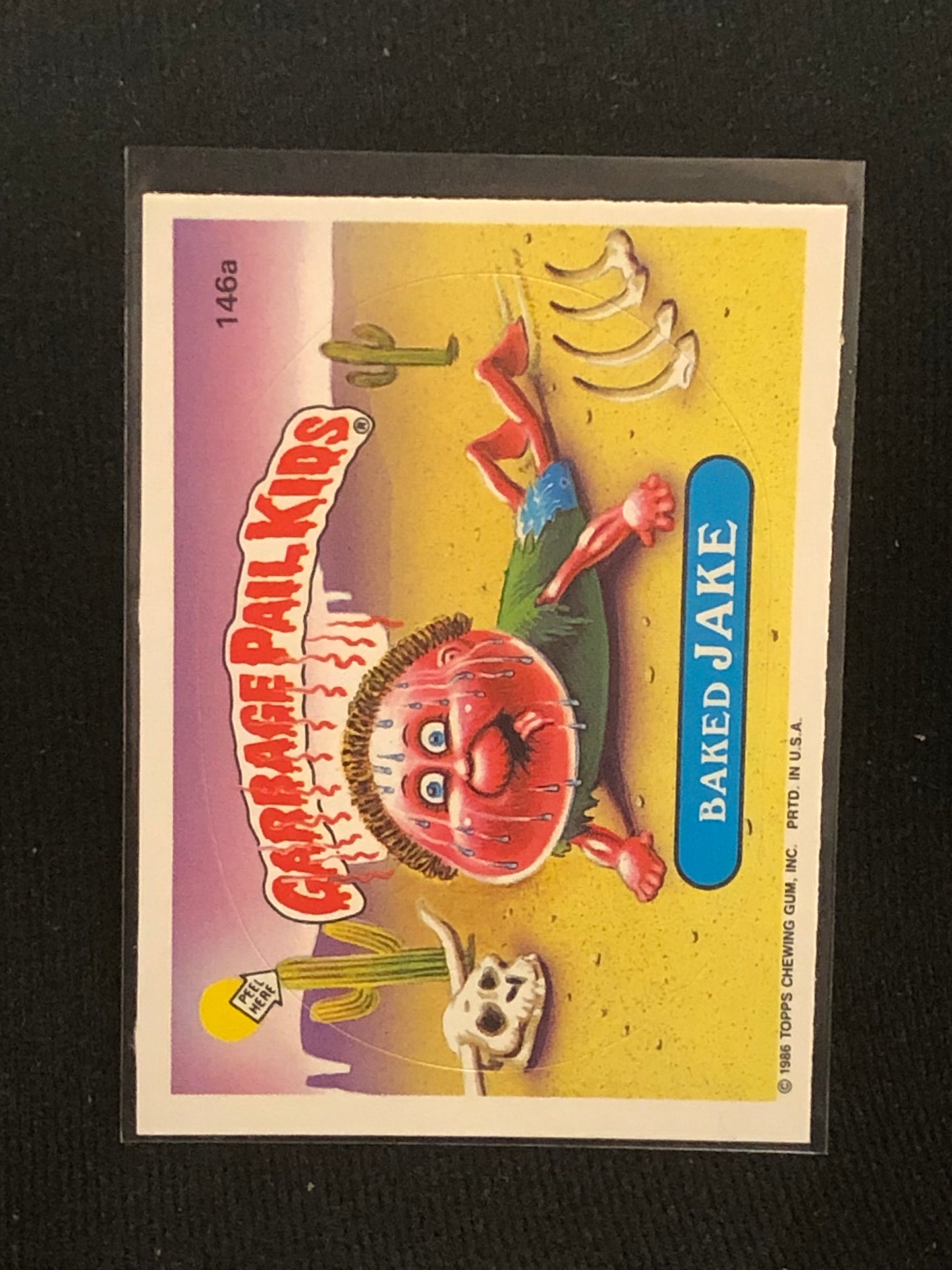 Garbage Pail Kids Original Series 4 (os4) 146a Baked Jake