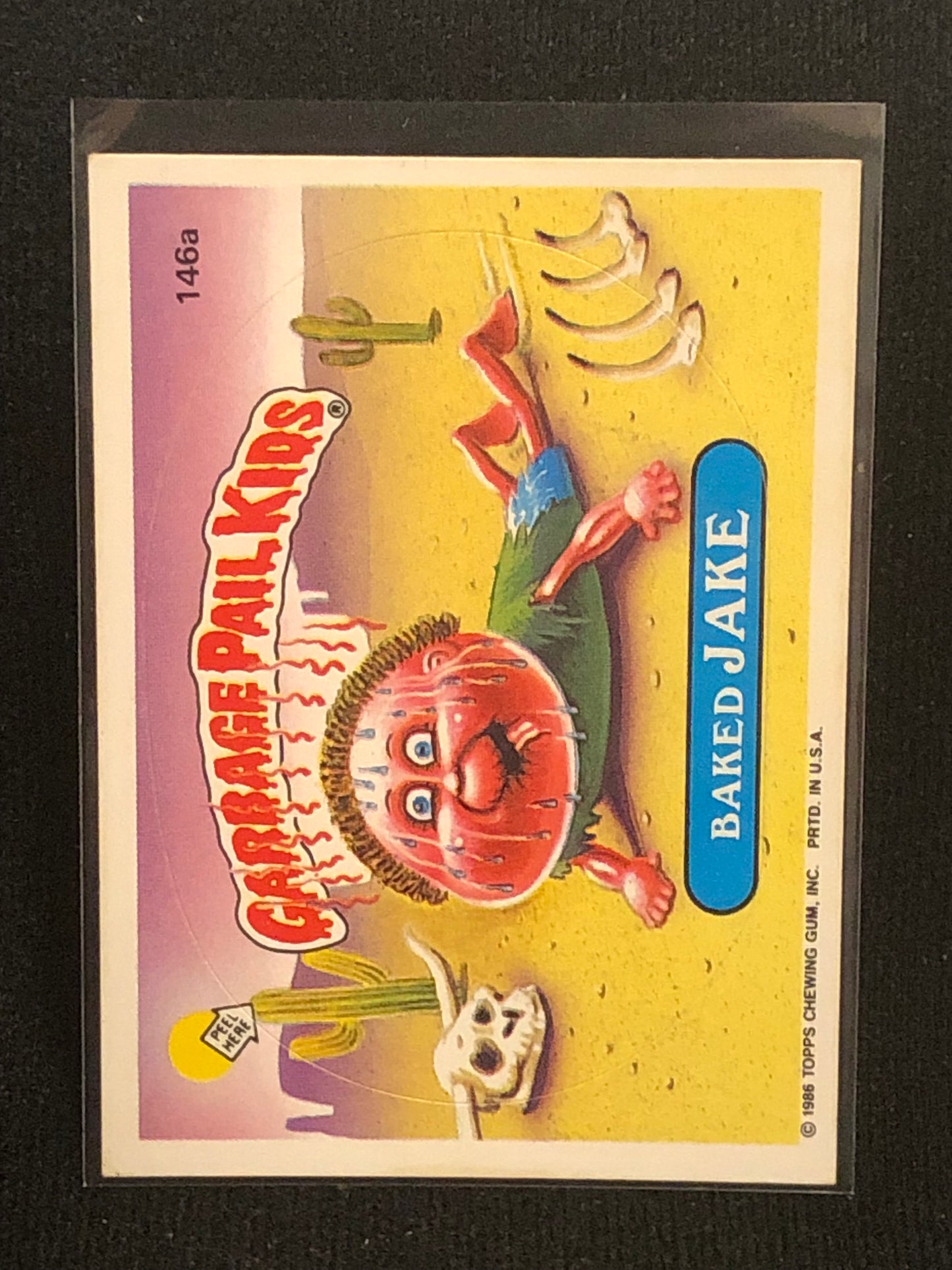 Garbage Pail Kids Original Series 4 (os4) 146a Baked Jake