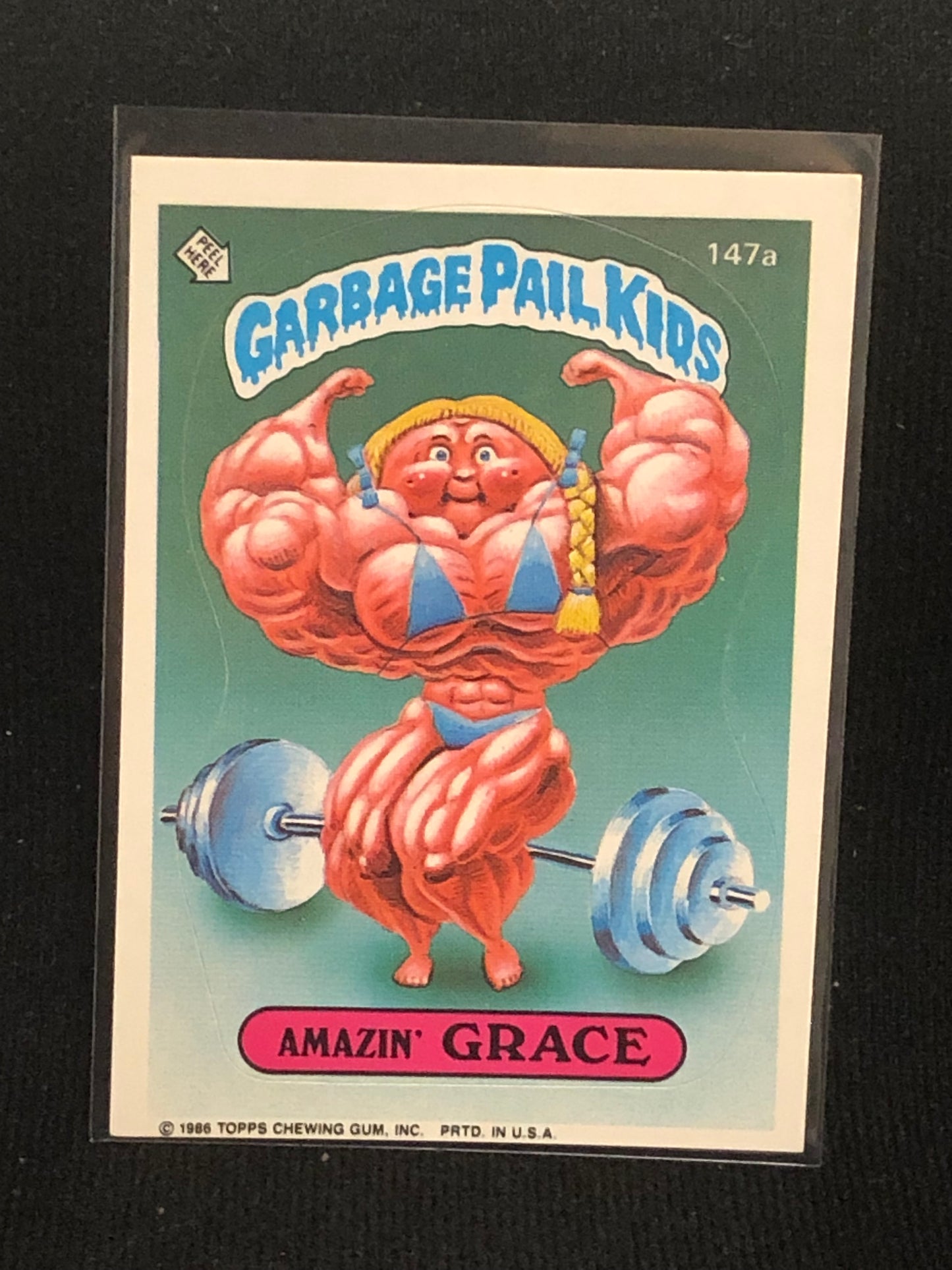 Garbage Pail Kids Original Series 4 (os4) 147a Amazin Grace