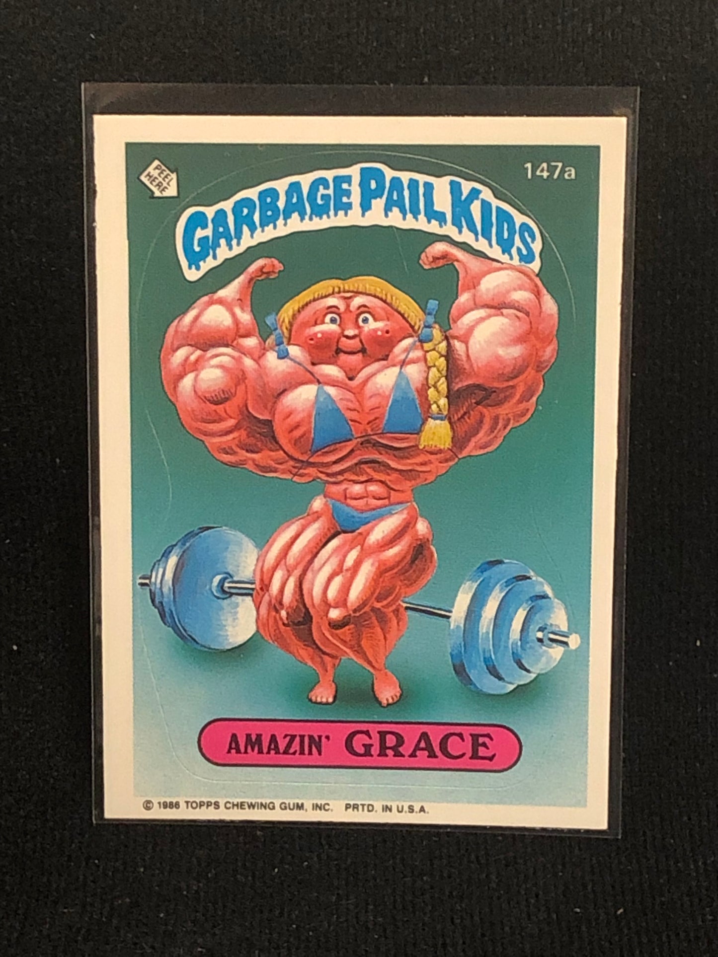 Garbage Pail Kids Original Series 4 (os4) 147a Amazin Grace