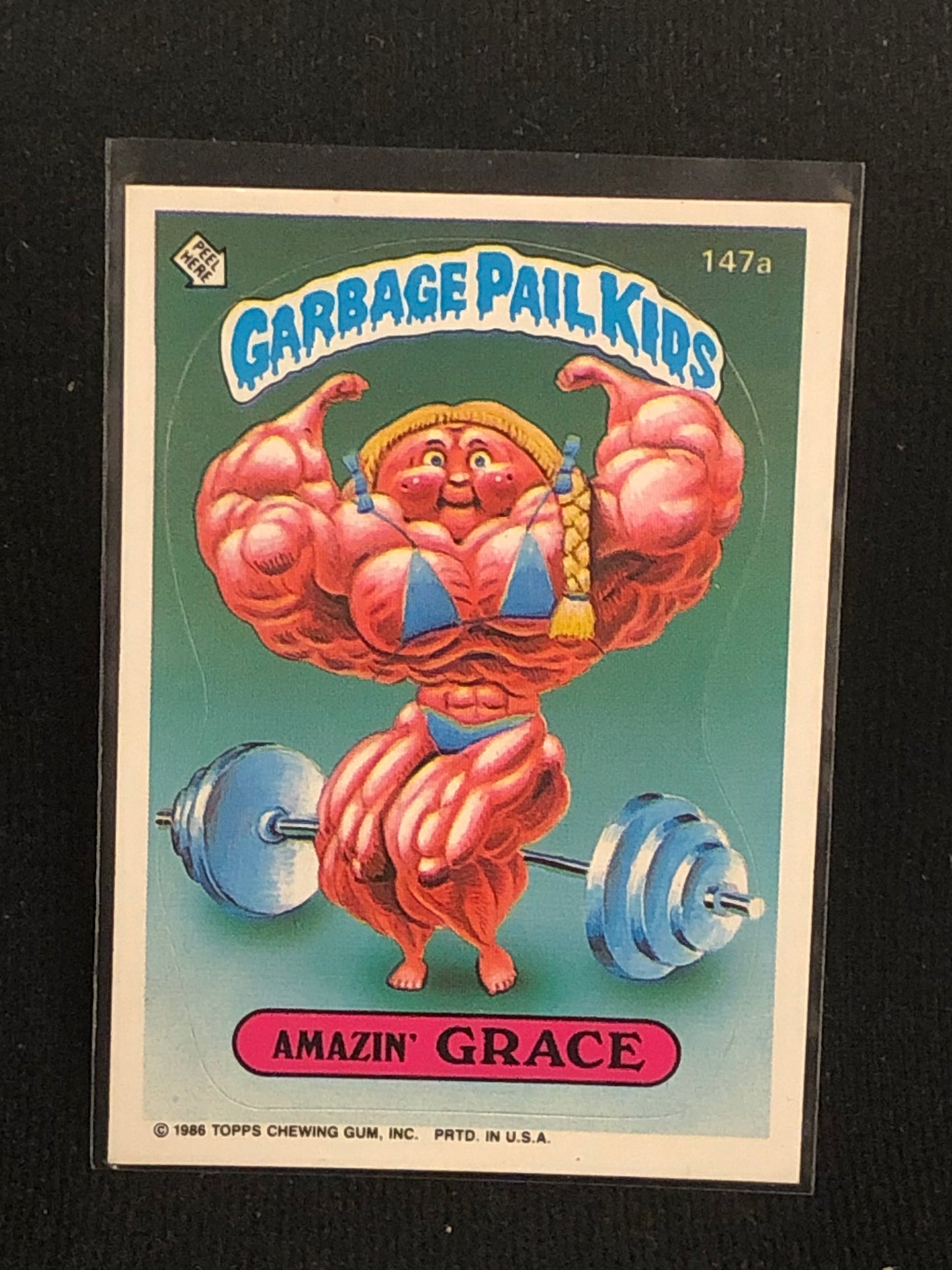 Garbage Pail Kids Original Series 4 (os4) 147a Amazin Grace