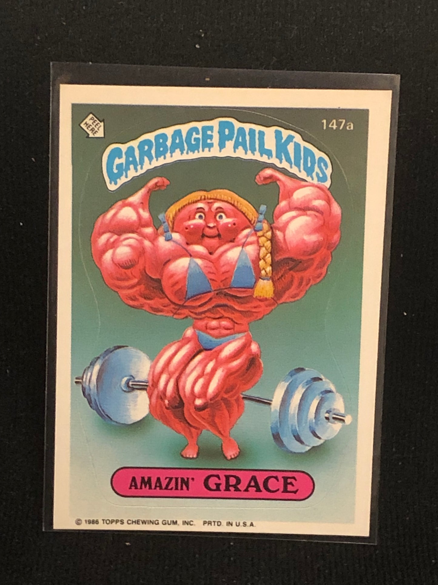 Garbage Pail Kids Original Series 4 (os4) 147a Amazin Grace