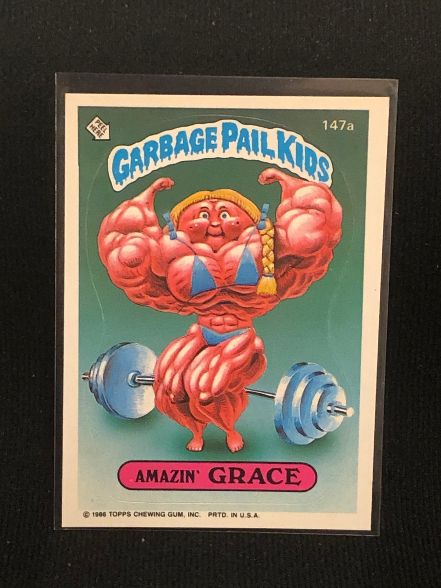 Garbage Pail Kids Original Series 4 (os4) 147a Amazin Grace