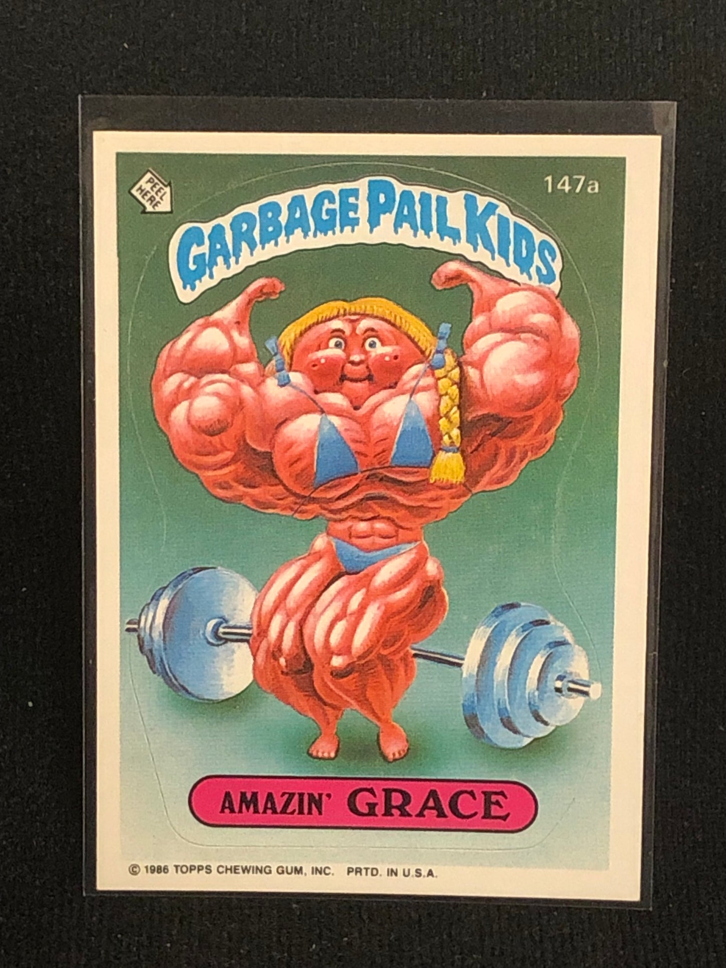 Garbage Pail Kids Original Series 4 (os4) 147a Amazin Grace