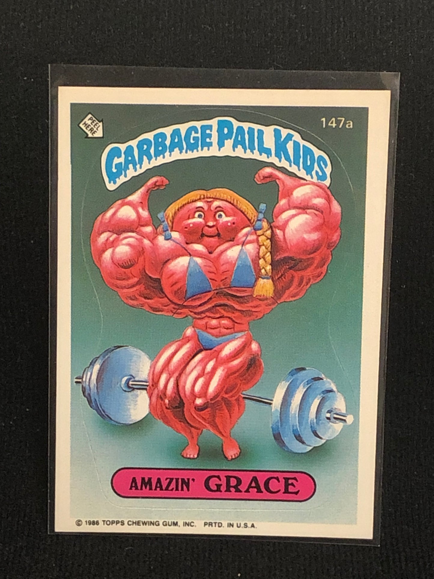 Garbage Pail Kids Original Series 4 (os4) 147a Amazin Grace