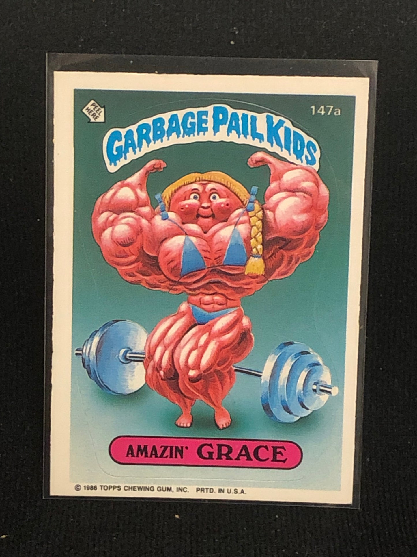 Garbage Pail Kids Original Series 4 (os4) 147a Amazin Grace