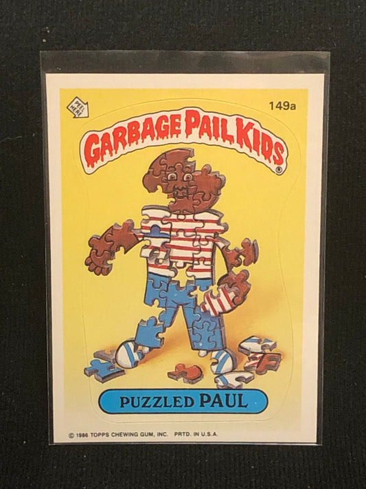 Garbage Pail Kids Original Series 4 (os4) 149a Puzzled Paul