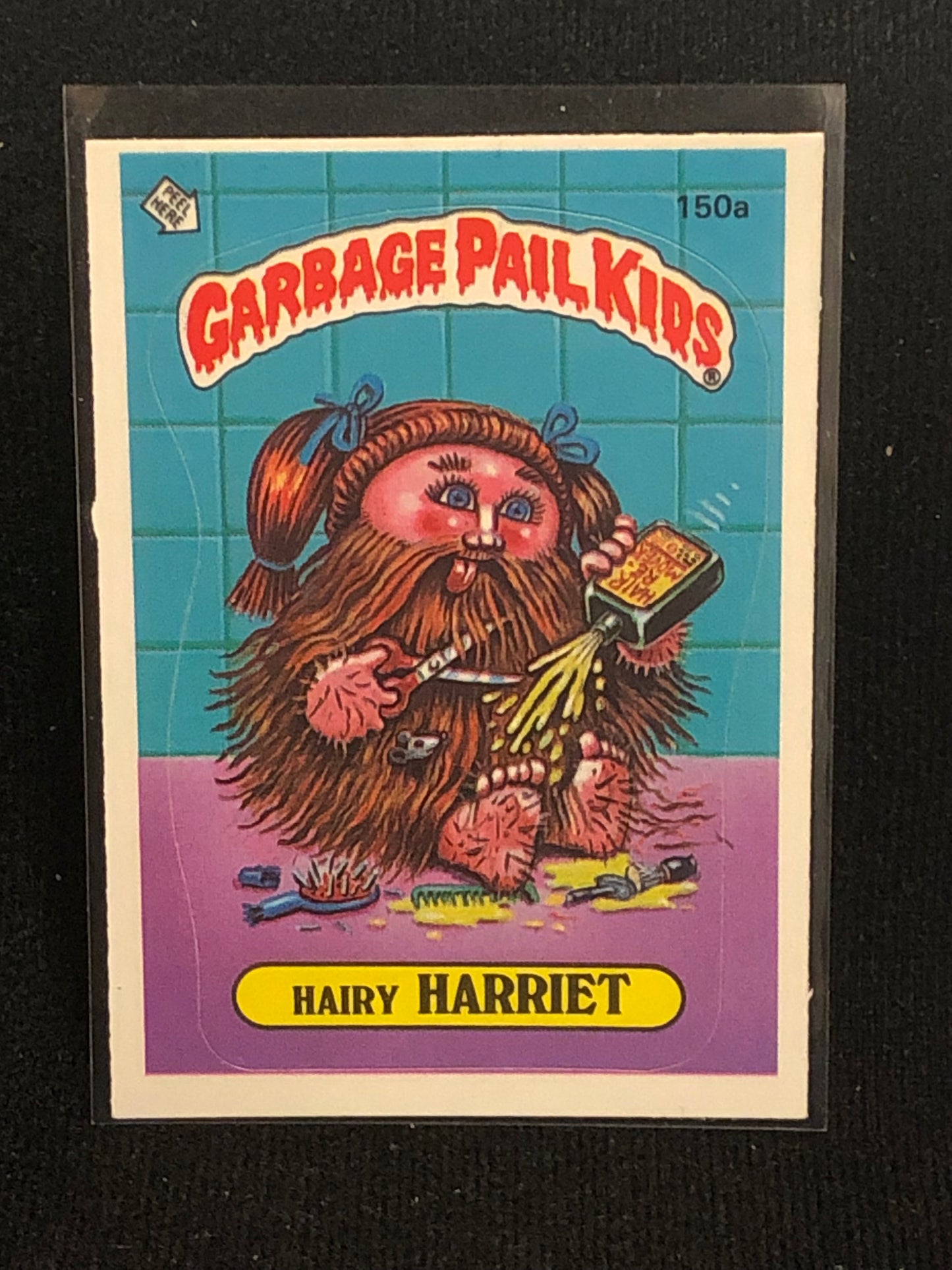 Garbage Pail Kids Original Series 4 (os4) 150a Hairy Harriet