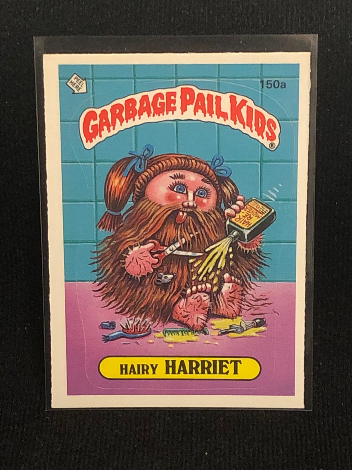 Garbage Pail Kids Original Series 4 (os4) 150a Hairy Harriet