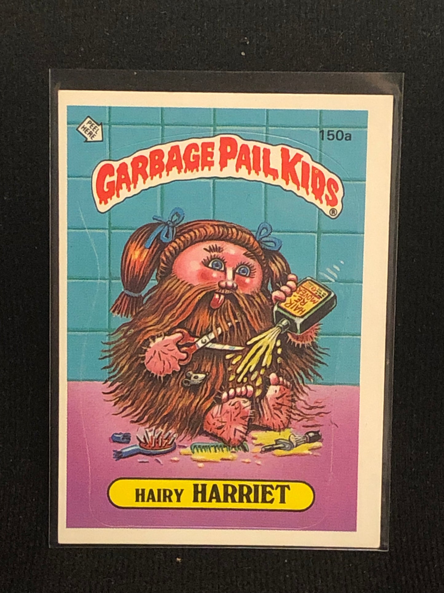 Garbage Pail Kids Original Series 4 (os4) 150a Hairy Harriet